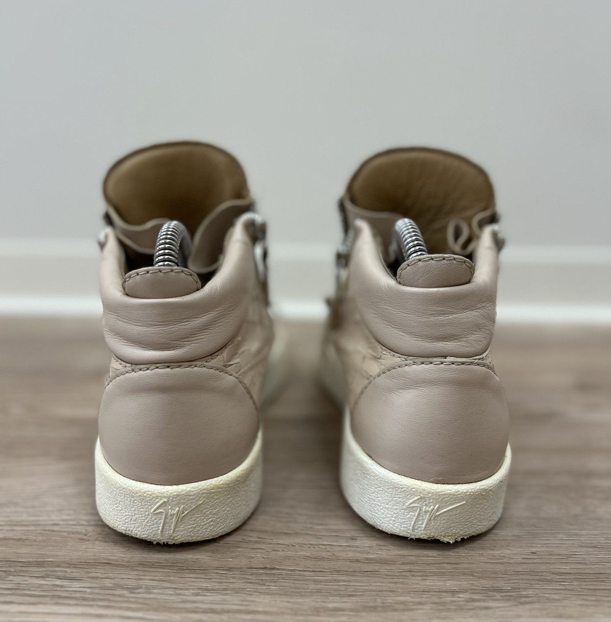 Giuseppe Zanotti Giuseppe Zanotti Leather Python High Top Sneakers Size US 9.5 / IT 39.5 - 14 Thumbnail