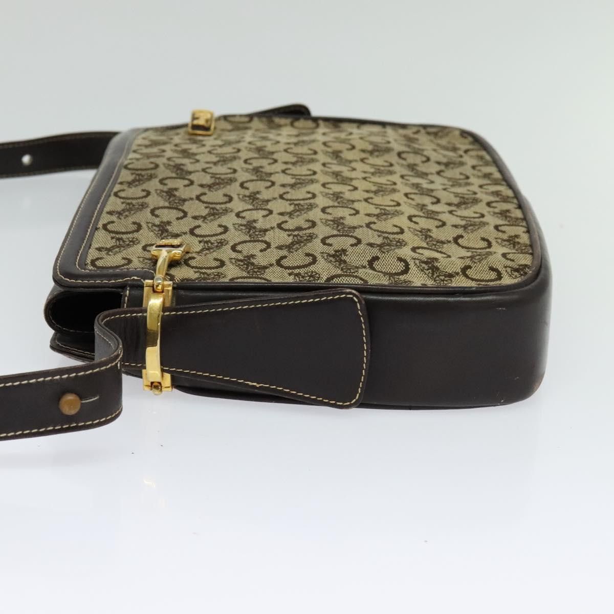 Celine CELINE C Sulky Shoulder Bag Canvas Beige Gold Size ONE SIZE - 4 Thumbnail