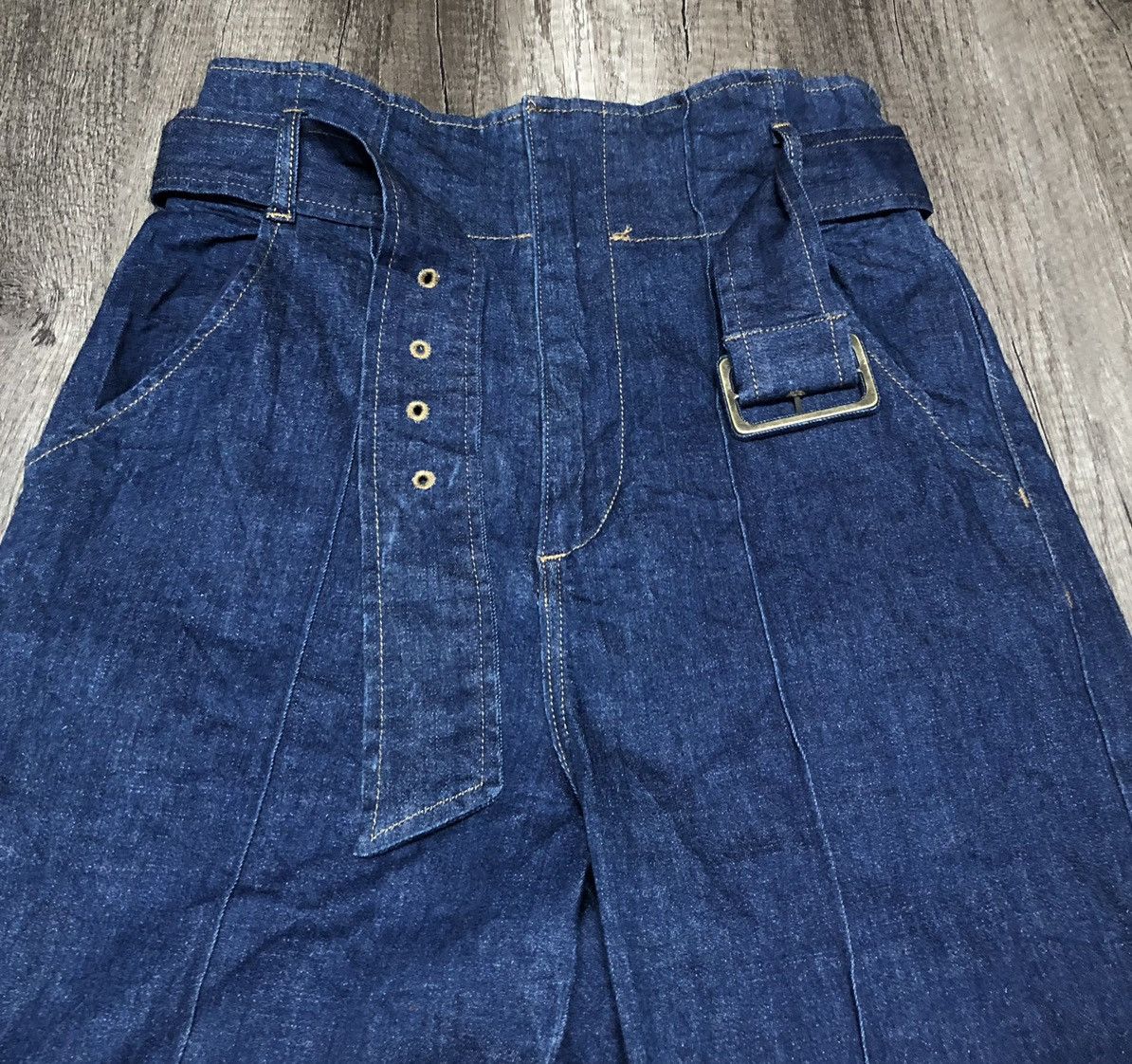 Designer × Japanese Brand Japanese Brand Feroux Onward Kashiyama Co Jeans With Belt Size 28" / US 6 / IT 42 - 14 Thumbnail