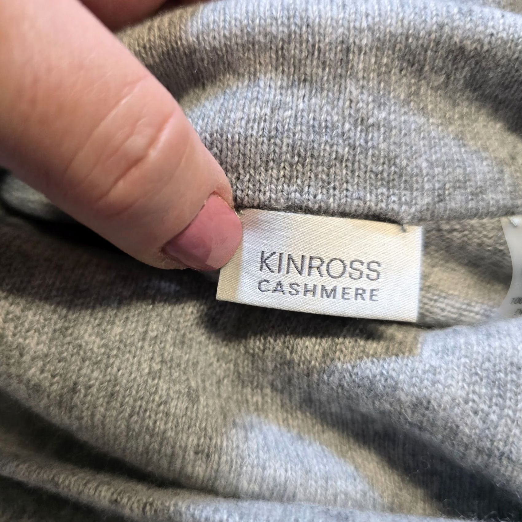 Vintage Kinross Sweater Womens One Size Gray Cashmere Turtleneck Poncho Oversize Capsule Pullover Casual Winter Autumn Adults Ladies Womens Size L / US 10 / IT 46 - 4 Thumbnail