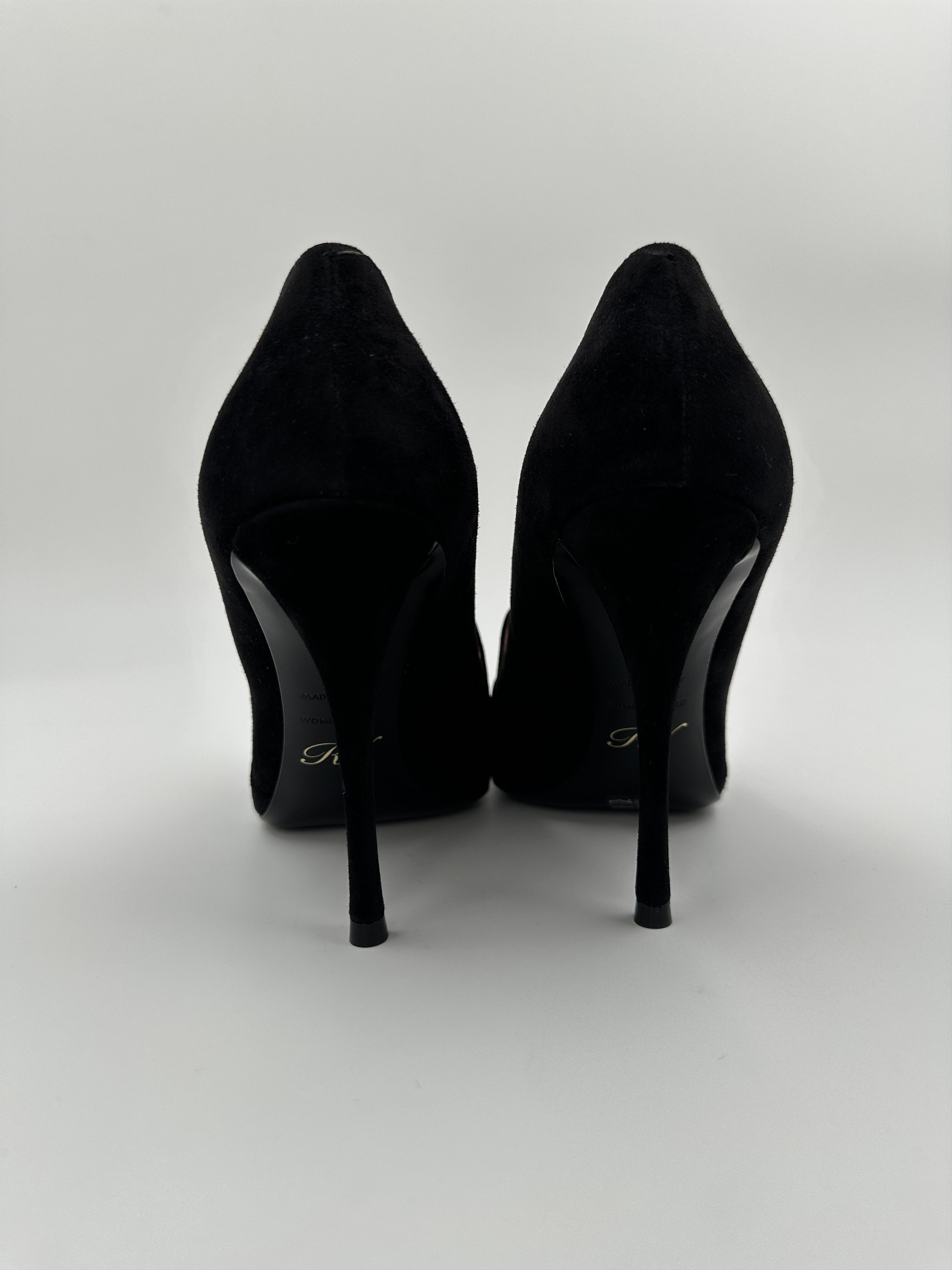 Roger Vivier Roger Vivier Black Suede 10cm Pumps Size US 6 / IT 36 - 8 Thumbnail