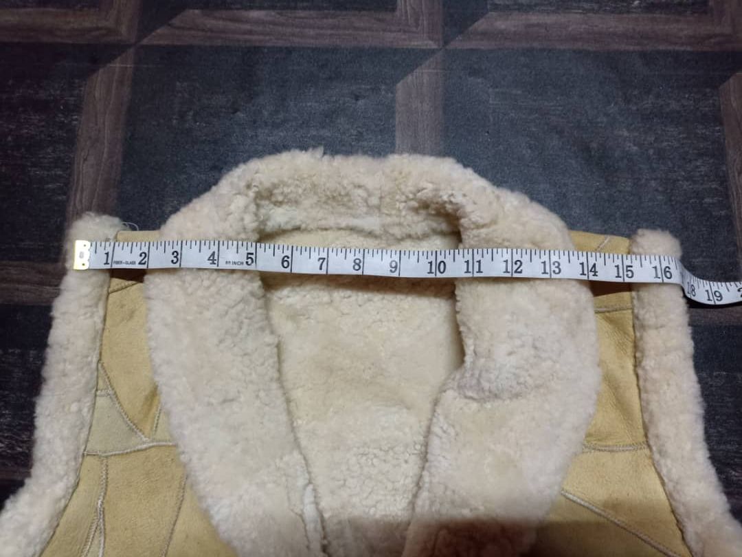 Japanese Brand Vest Leather sherpa fleece Size US L / EU 52-54 / 3 - 12 Thumbnail