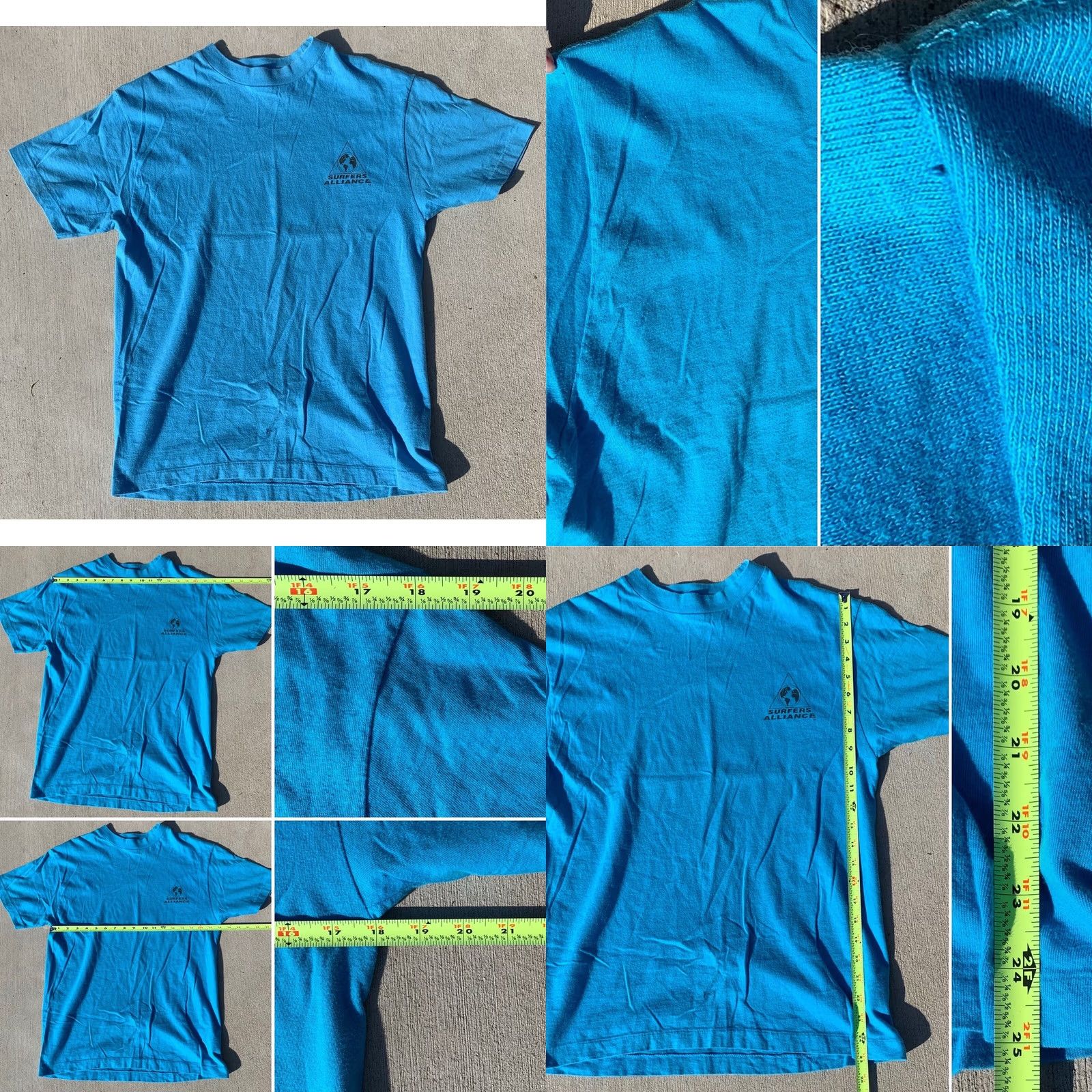 Vintage VINTAGE Surfers Alliance T Shirt AUSTRALIAN ALLIANCE Made In USA Single Stitch L Mens Blue 1980s Graphic Tee Size US L / EU 52-54 / 3 - 8 Thumbnail