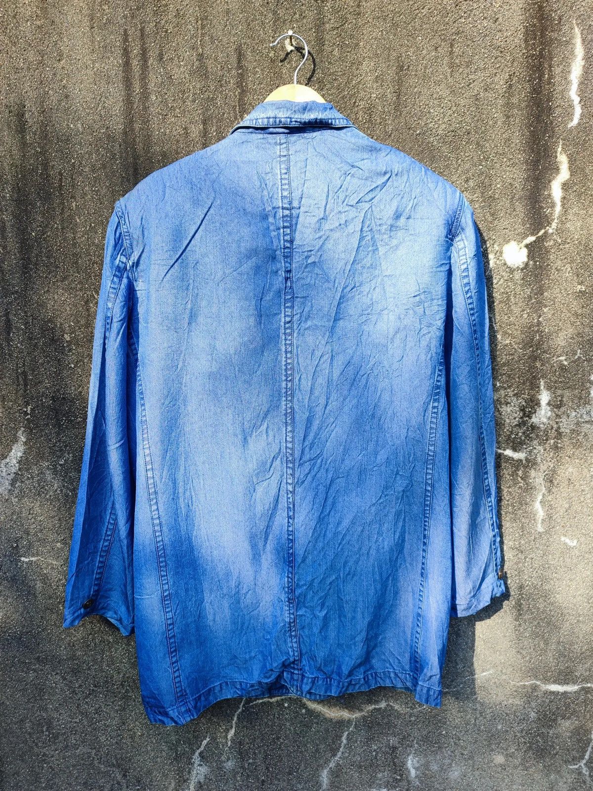 Vintage Vintage Zanobetti Firenze Denim Blazer – Made in Italy Size 38R - 8 Thumbnail