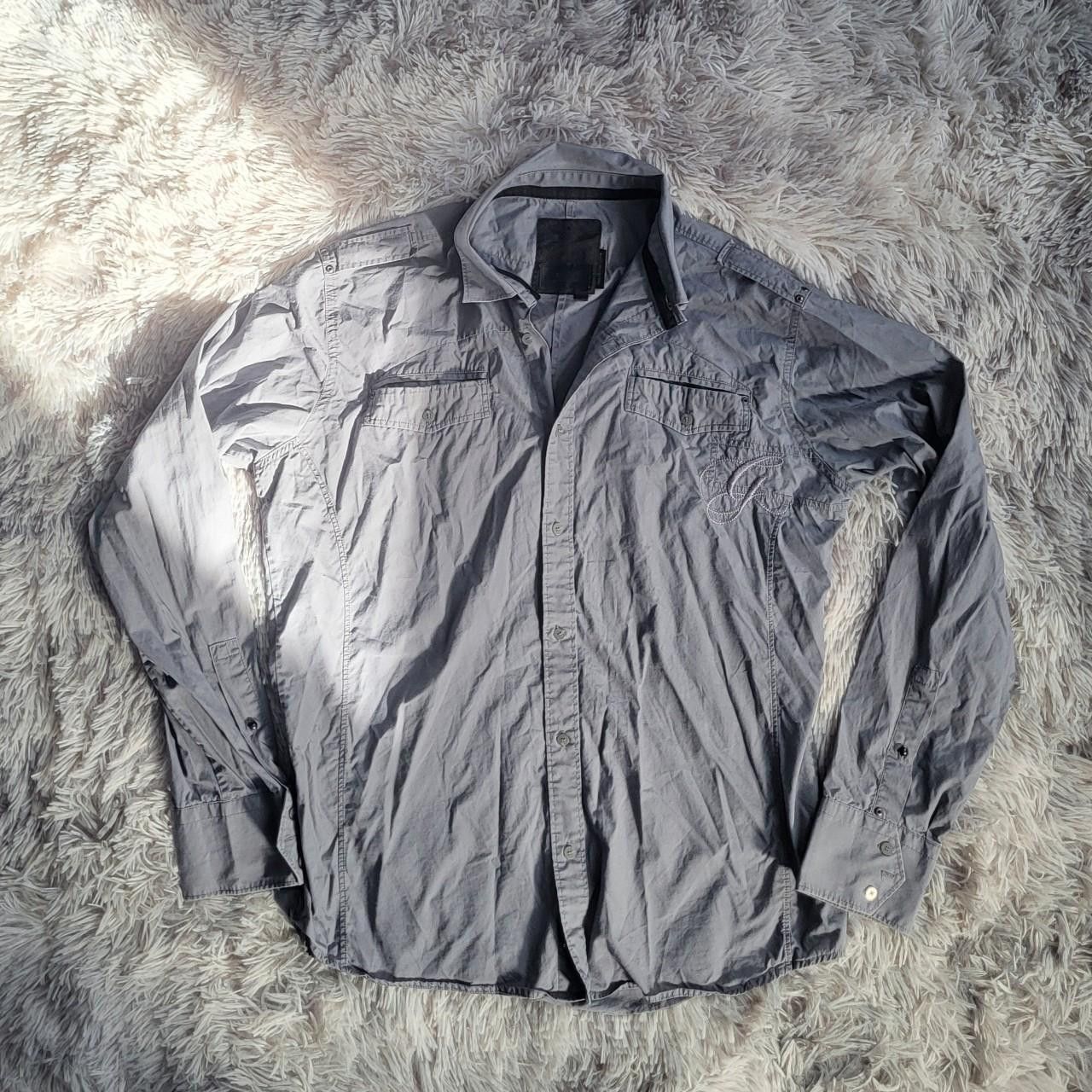 G-Star G-Star RAW Men's Grey Shirt - Size XL Size US XL / EU 56 / 4 - 1 Thumbnail
