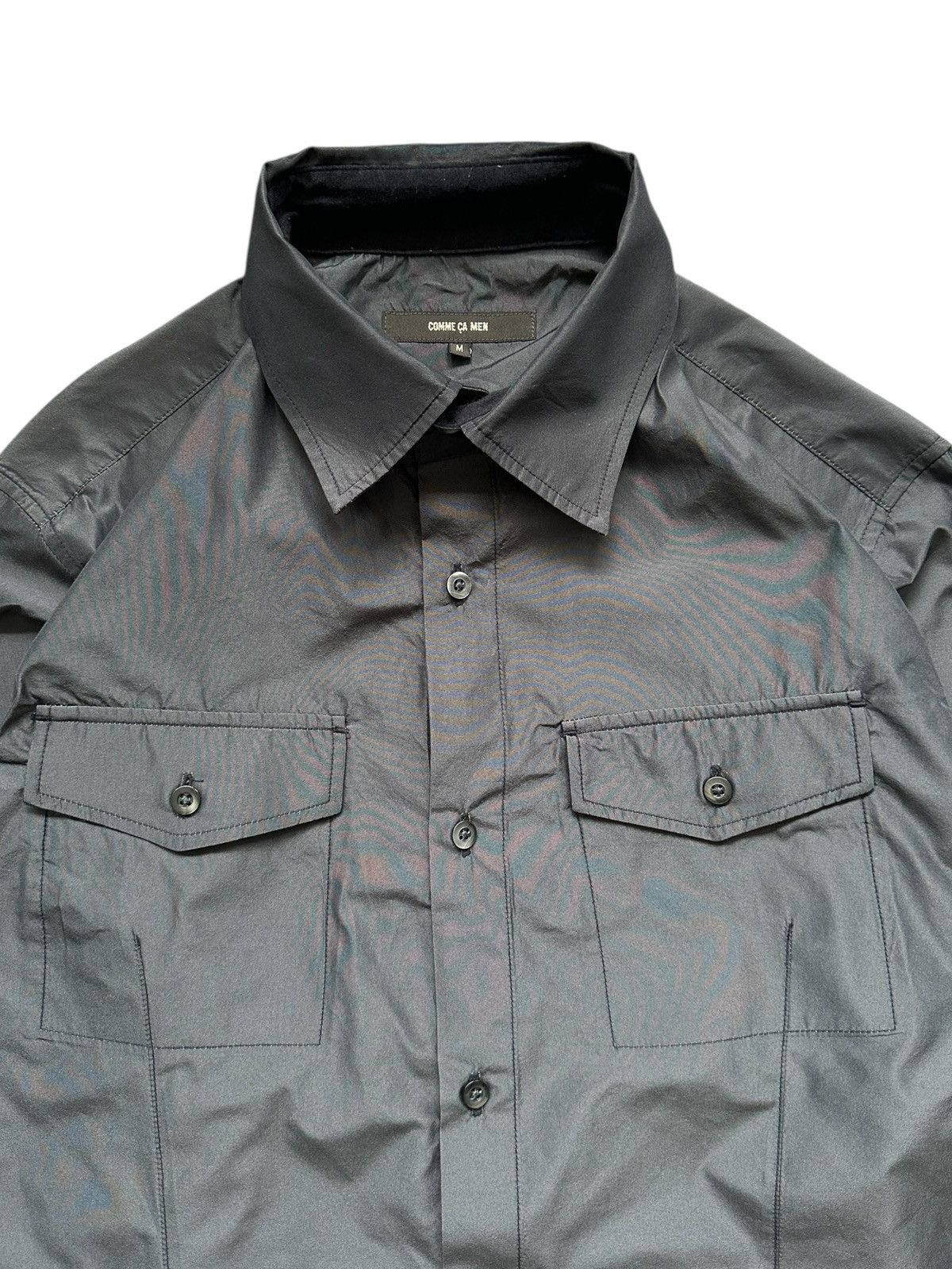 Comme des Garcons 08/09 AW Comme Ca Men glossy nylon shirt Size US M / EU 48-50 / 2 - 6 Thumbnail