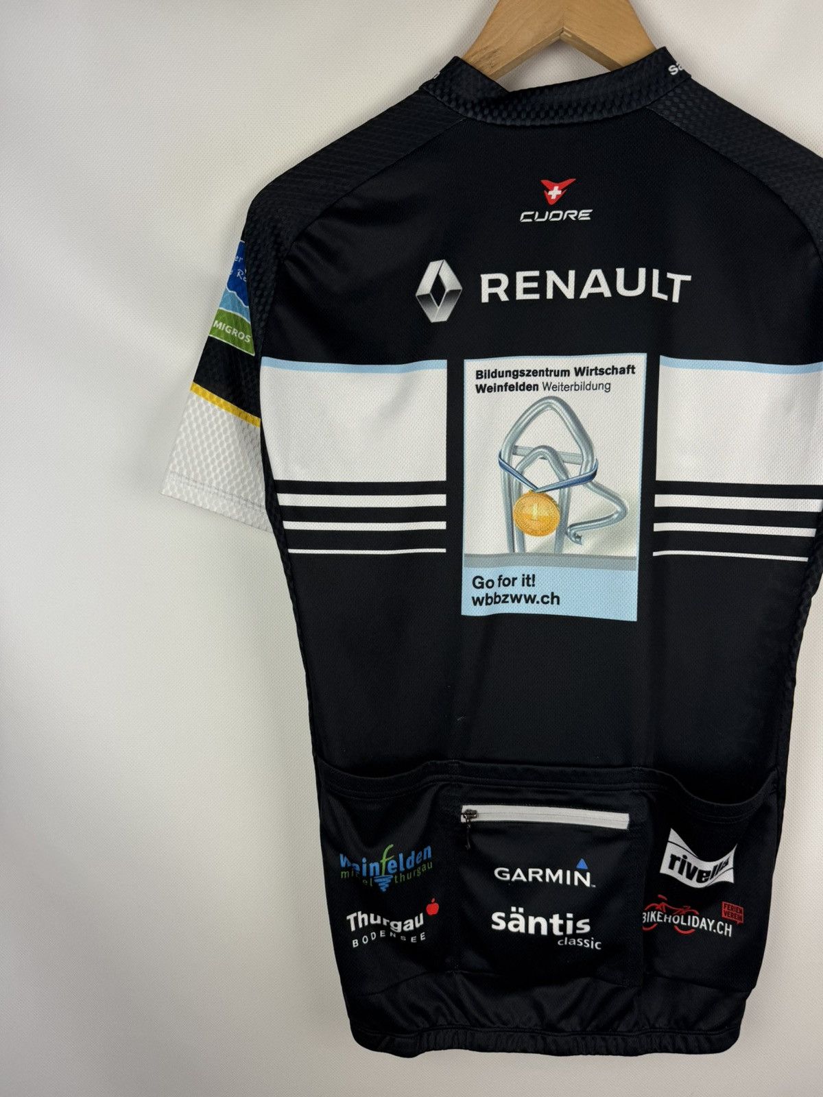 Other Cudre Santis Classic Renault Full Zip Cycling Jersey Shirt Size US M / EU 48-50 / 2 - 15 Thumbnail