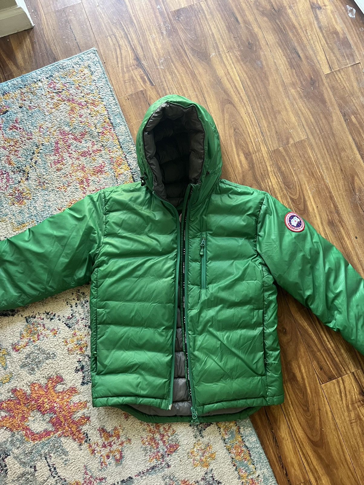 image of Authentic Canada Goose Green Puffer, Men's (Size Small)