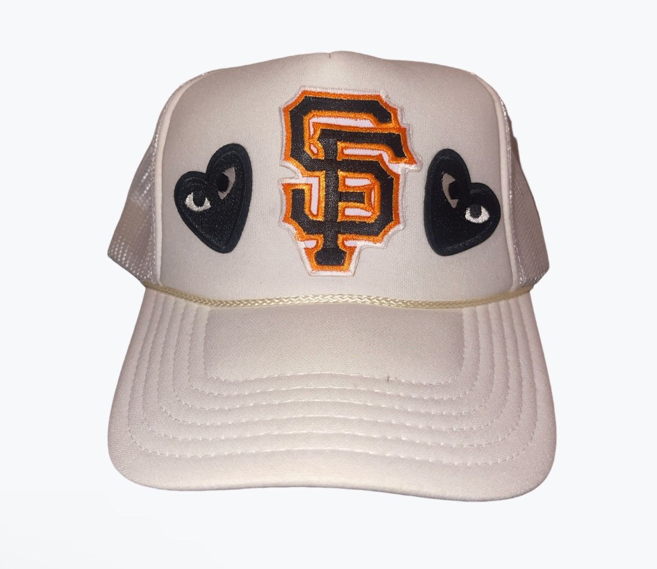 Custom Comme Des Garcon X store SF Giants Trucker Hat