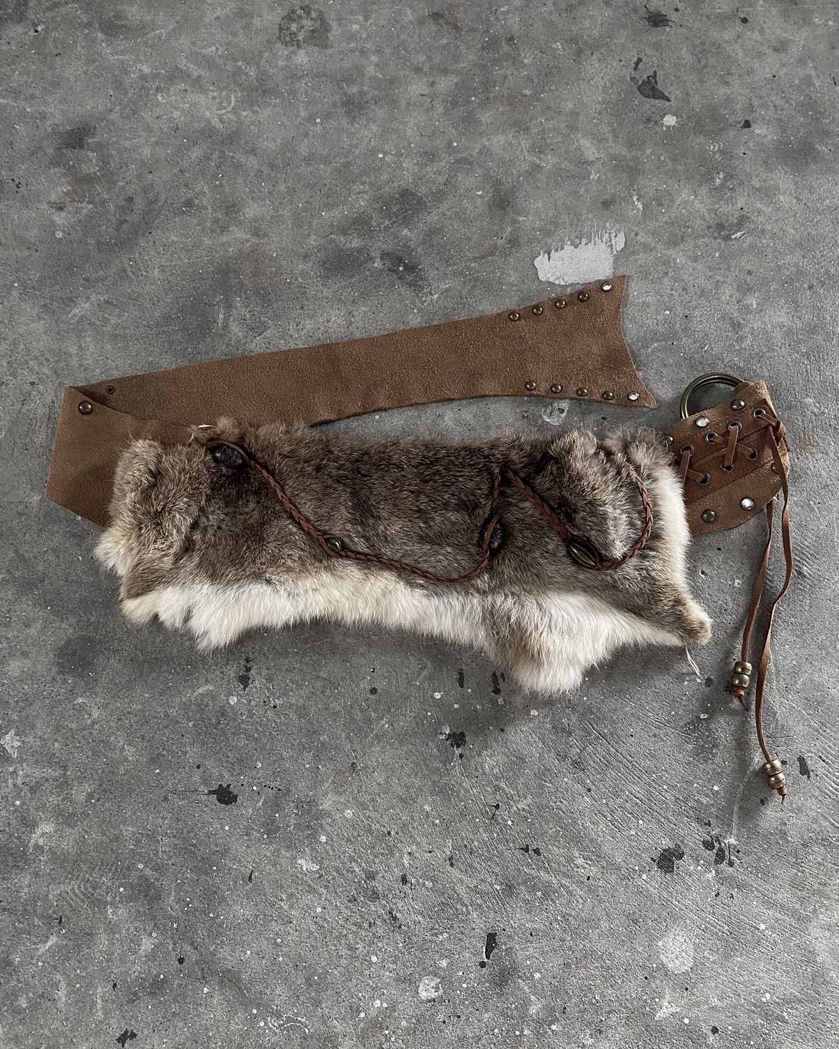 goa gimmick fur belt ゴア ファー ベルト goa（ゴア）の「ラビットファーベルト（ベルト）」 - WEAR