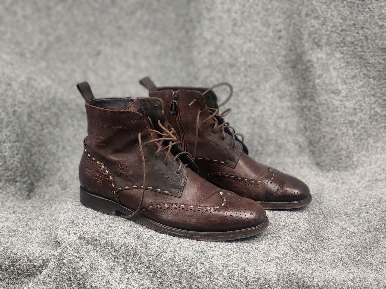 La Martina La Martina Polo brogue shoes Oxford Vintage combat Boots Size US 9 / EU 42 - 1 Thumbnail