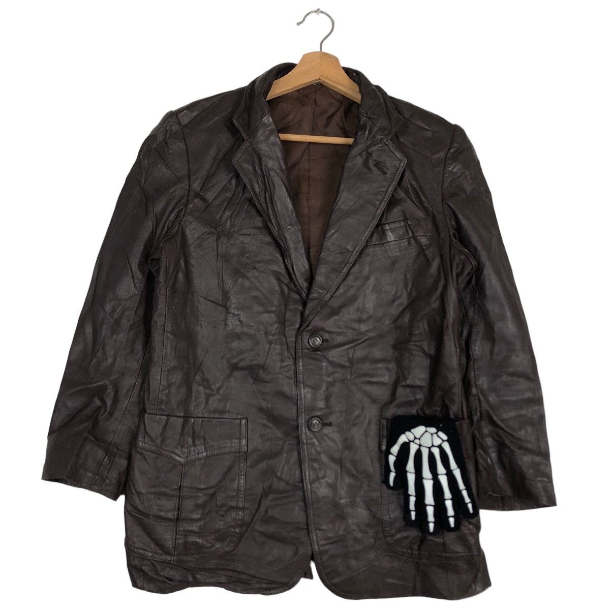 Genuine Leather 🔥90’s Double Breast Genuine Leather Jacket Rick Owens Size US L / EU 52-54 / 3 - 2 Thumbnail