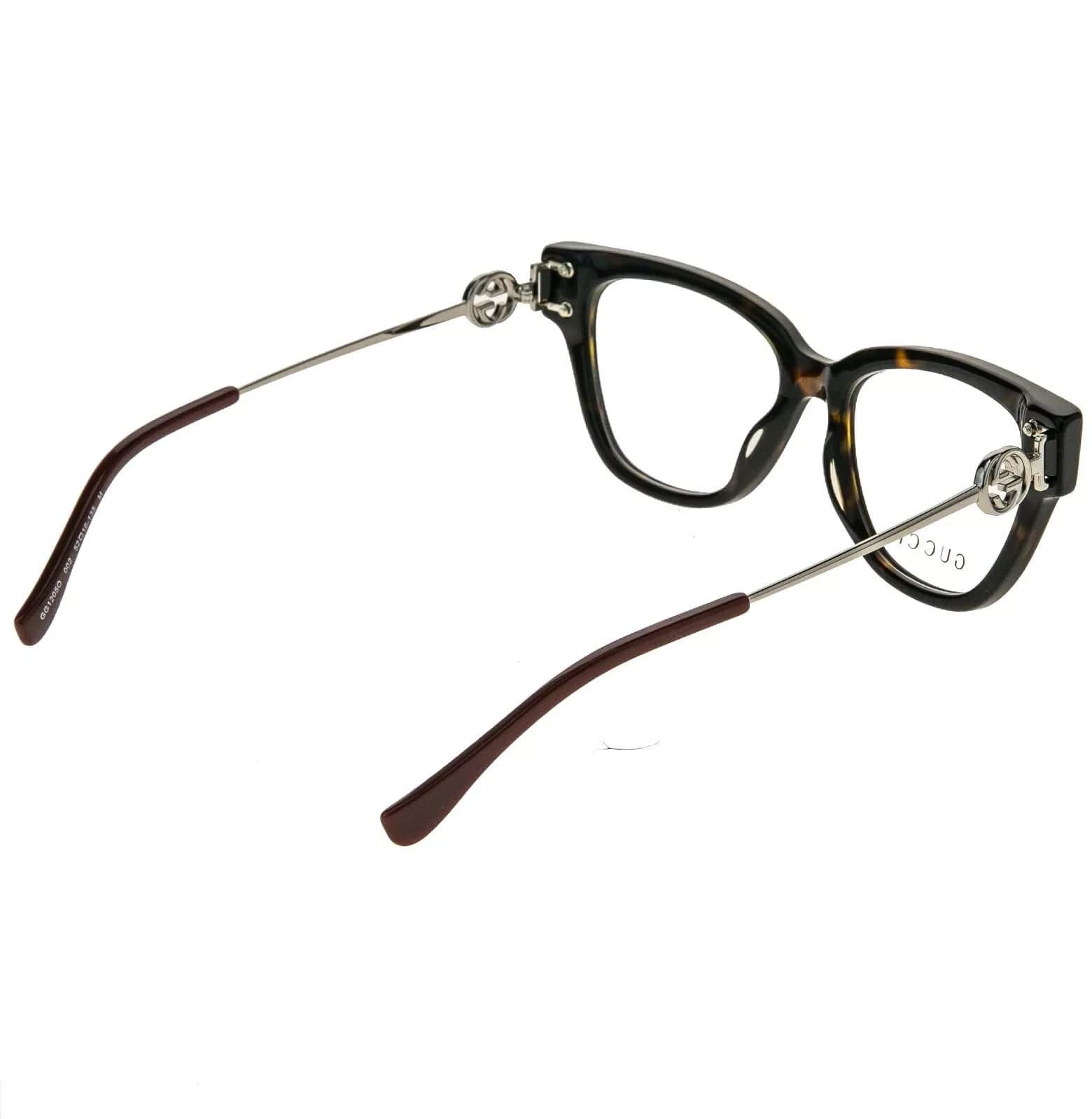 Gucci GUCCI 1205 Havana Silver Metal Logo Eyeglasses GG1205O 002 Size ONE SIZE - 7 Thumbnail