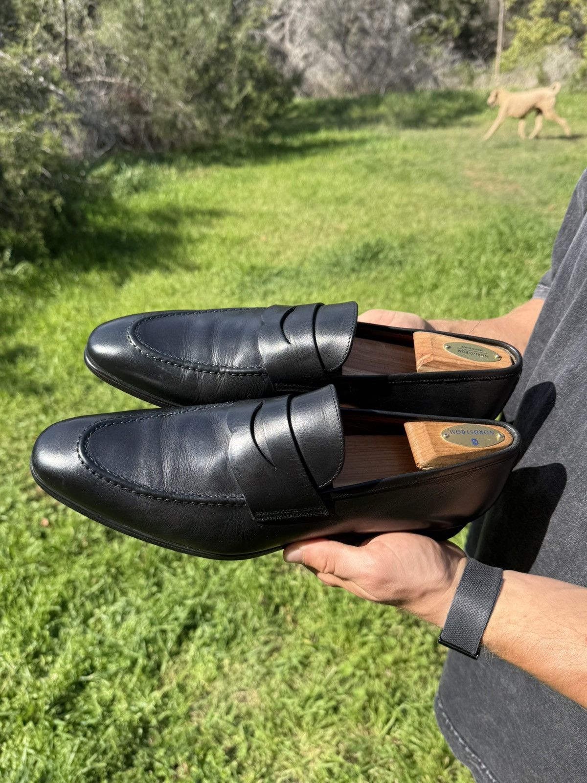 Santoni Santoni - Designer Italian Fashion: Leather Dress Shoes Size US 11 / EU 44 - 6 Thumbnail