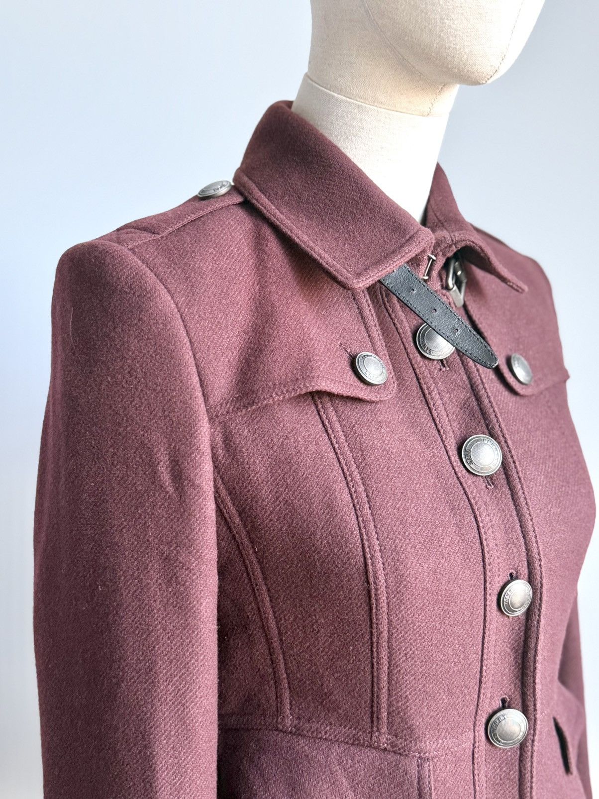 Burberry Burberry Wool Cashmere Military Coat Structured Button Size S / US 4 / IT 40 - 8 Thumbnail