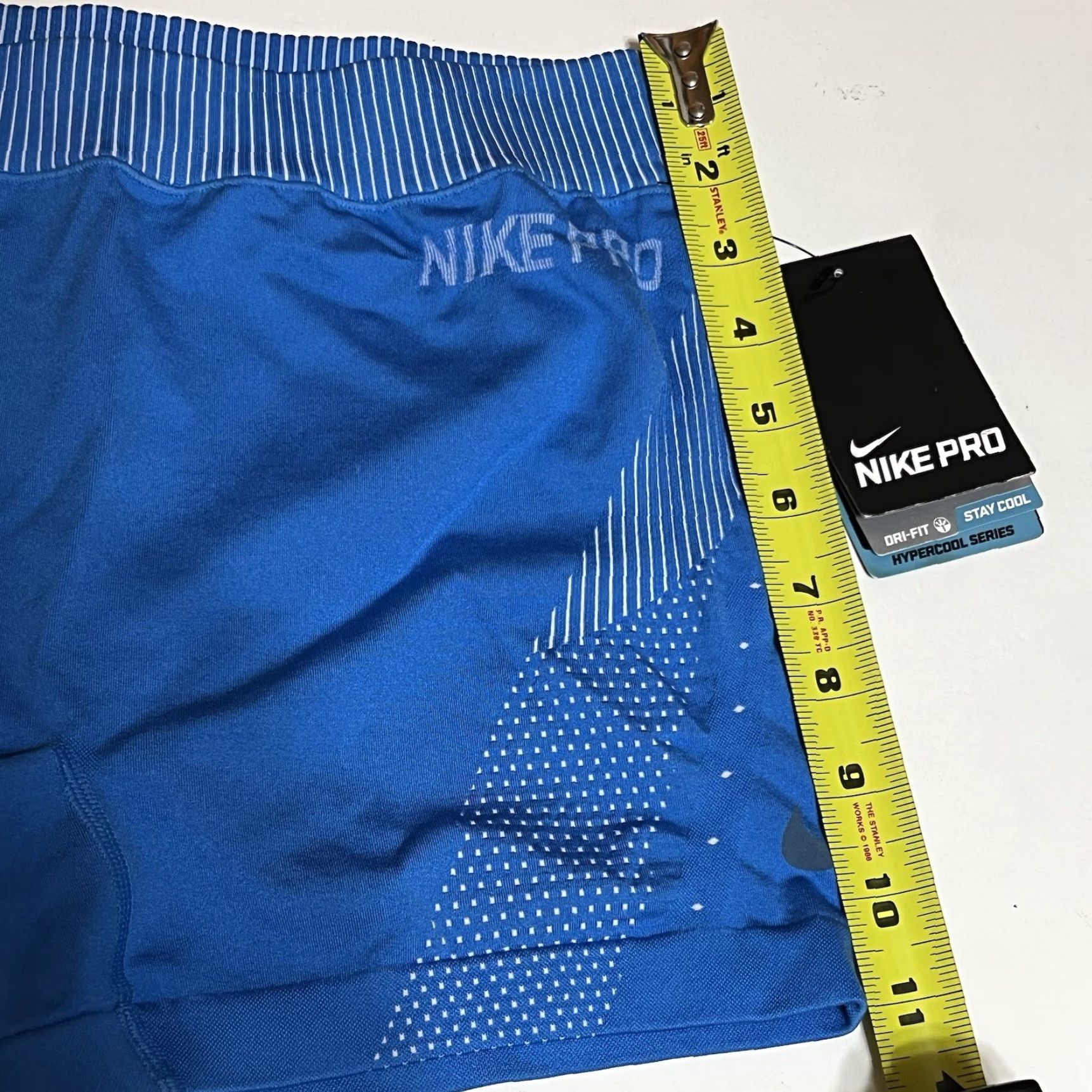 Nike NIKE PRO Hyper COOL 3.0" Compression Shorts Womens Medium Blue Dri Fit NWT Size 32" / US 10 / IT 46 - 5 Thumbnail