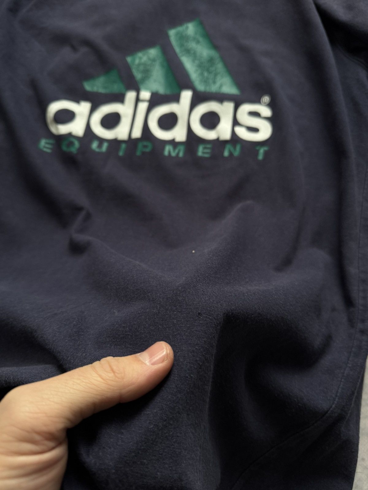 Adidas × Vintage Adidas Equipment 90s vintage tee big logo Size US L / EU 52-54 / 3 - 7 Thumbnail