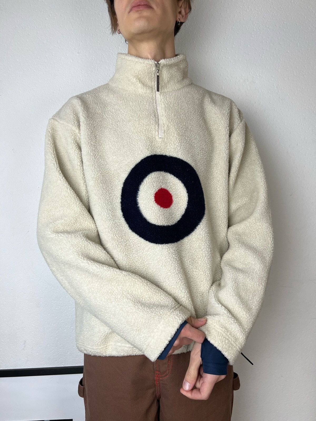 JNCO × Japanese Brand Lambretta vintage Baggy fleece Big logo Drill Streetwear Y2K Size US L / EU 52-54 / 3 - 7 Thumbnail