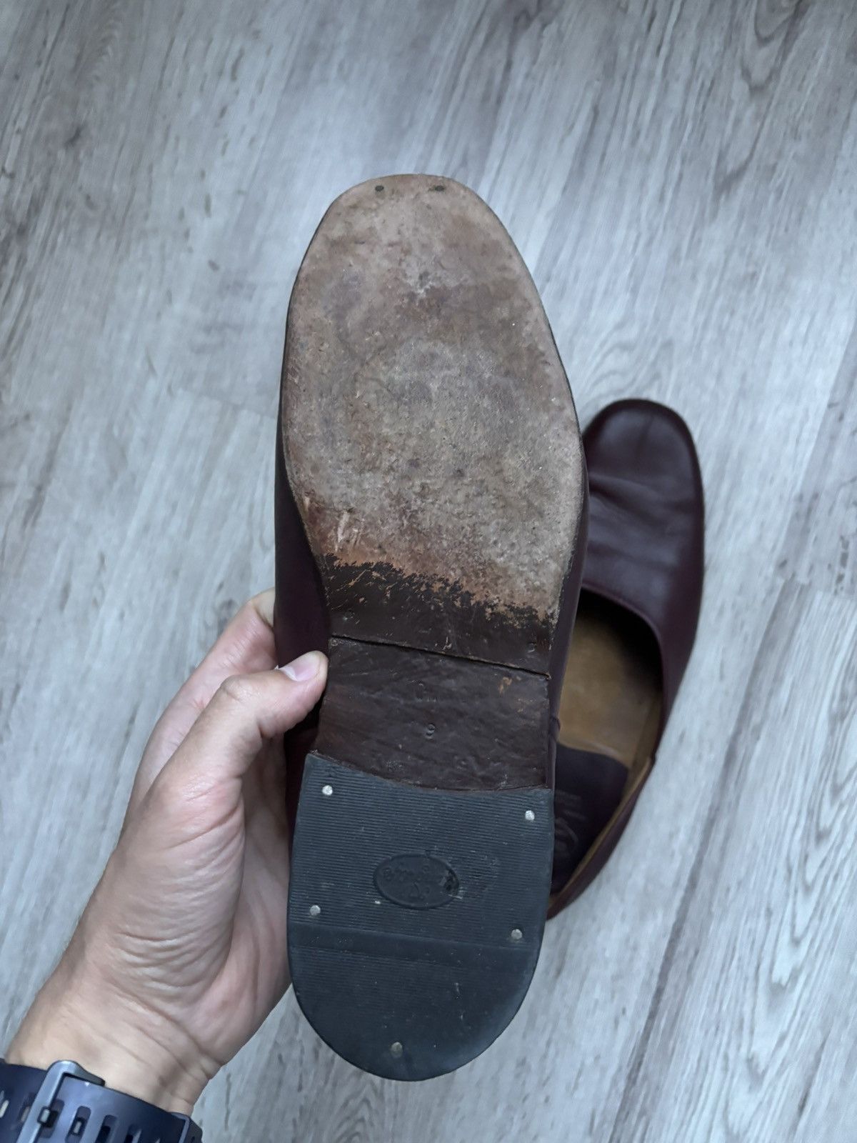 Church's Vintage Church’s Brown Leather Flats Shoes UK 9 / US 10 Size US 10 / EU 43 - 13 Thumbnail