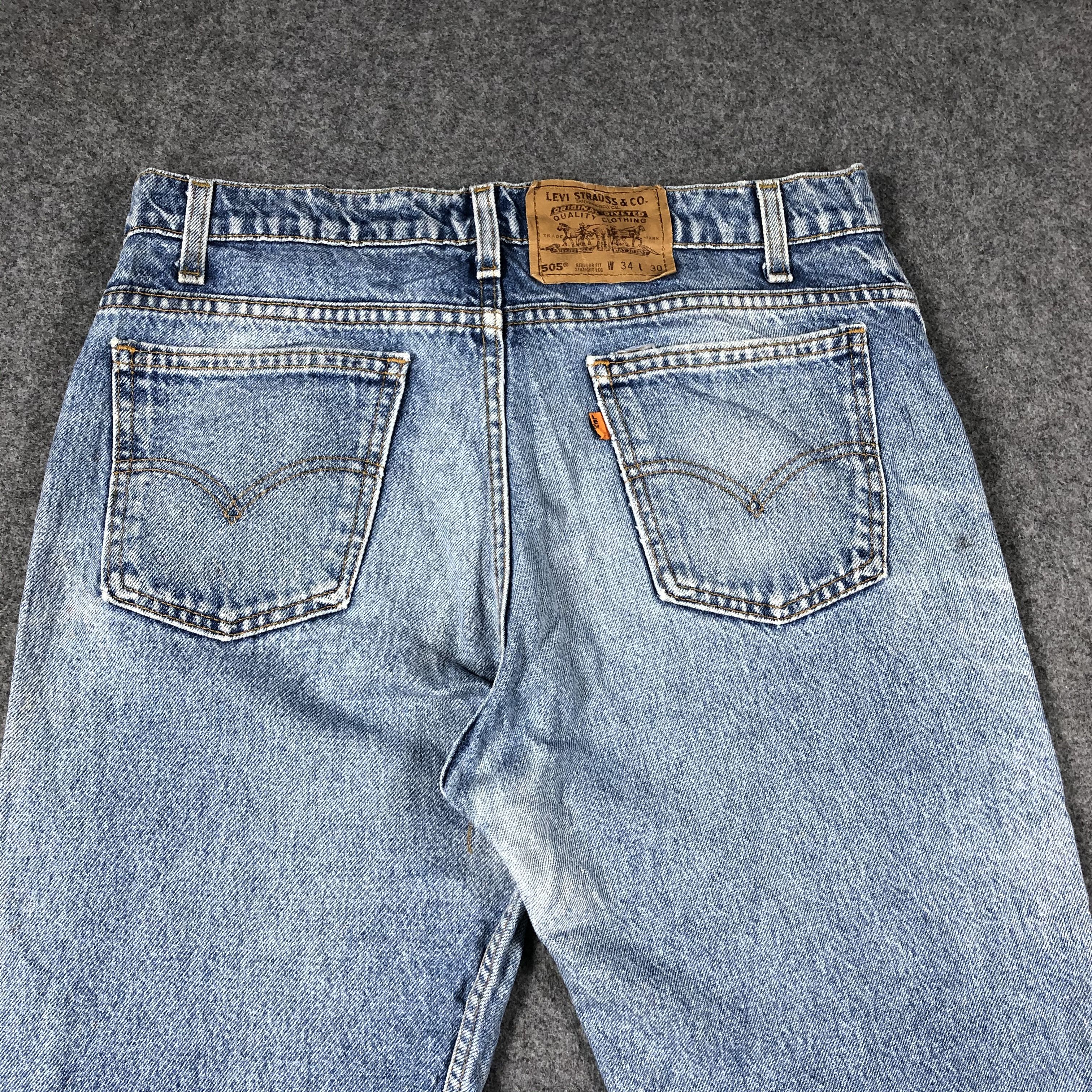 Levi's × Vintage Vintage Levis Jeans 505 Orange Tab Denim-JM645 Size US 33 - 5 Thumbnail