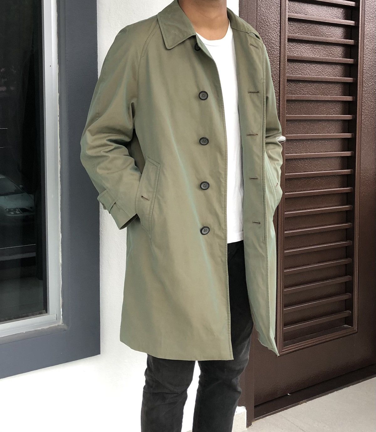Burberry Vintage 90s Burberrys Prorsum London England Trench Coat Size US M / EU 48-50 / 2 - 2 Thumbnail