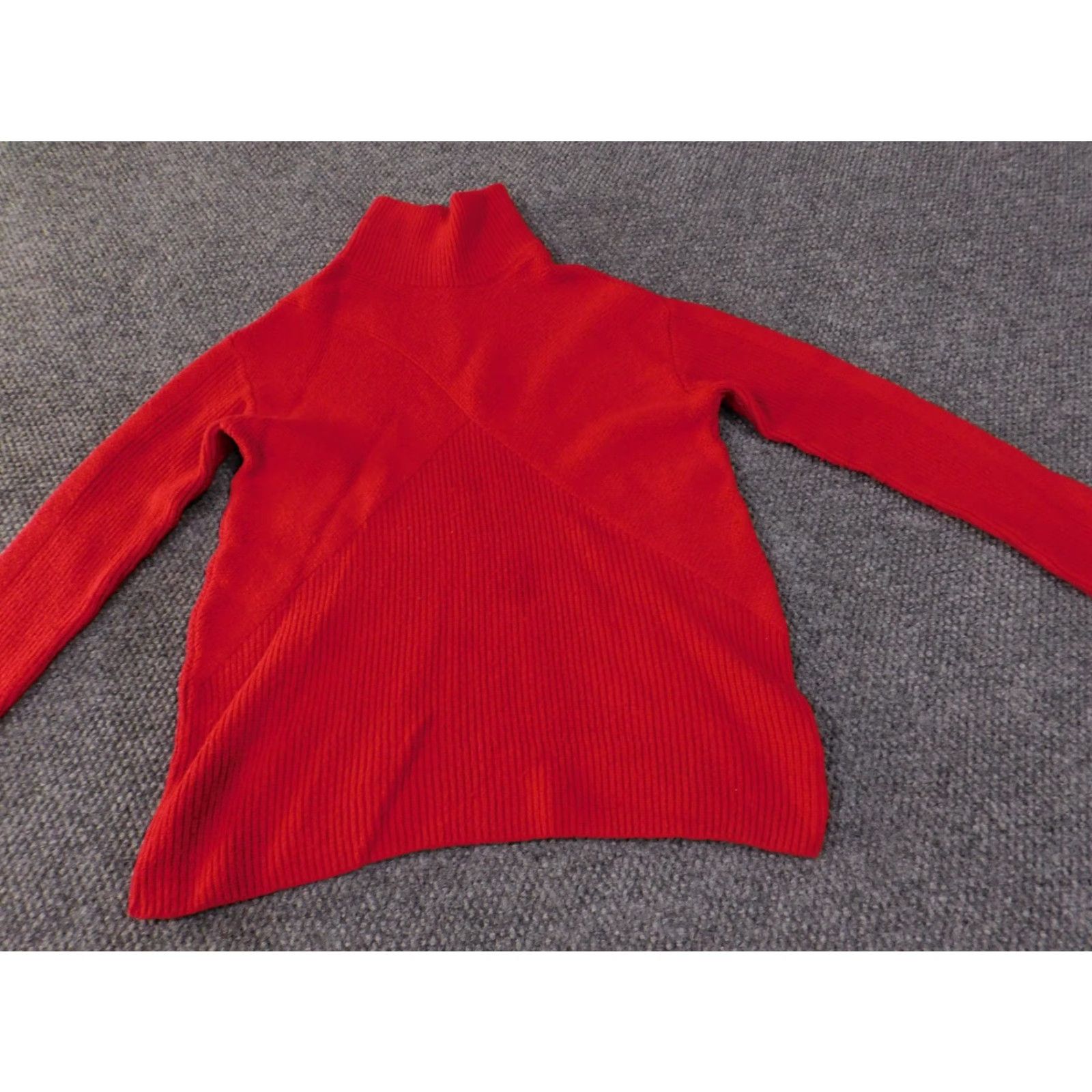 Talbots Talbots Sweater Womens Small Red Pullover Turtleneck Knit Ribbed Chunky Knit Pullover Long Sleeve Winter Casual Regular Size S Men? Women? Size S / US 4 / IT 40 - 3 Thumbnail