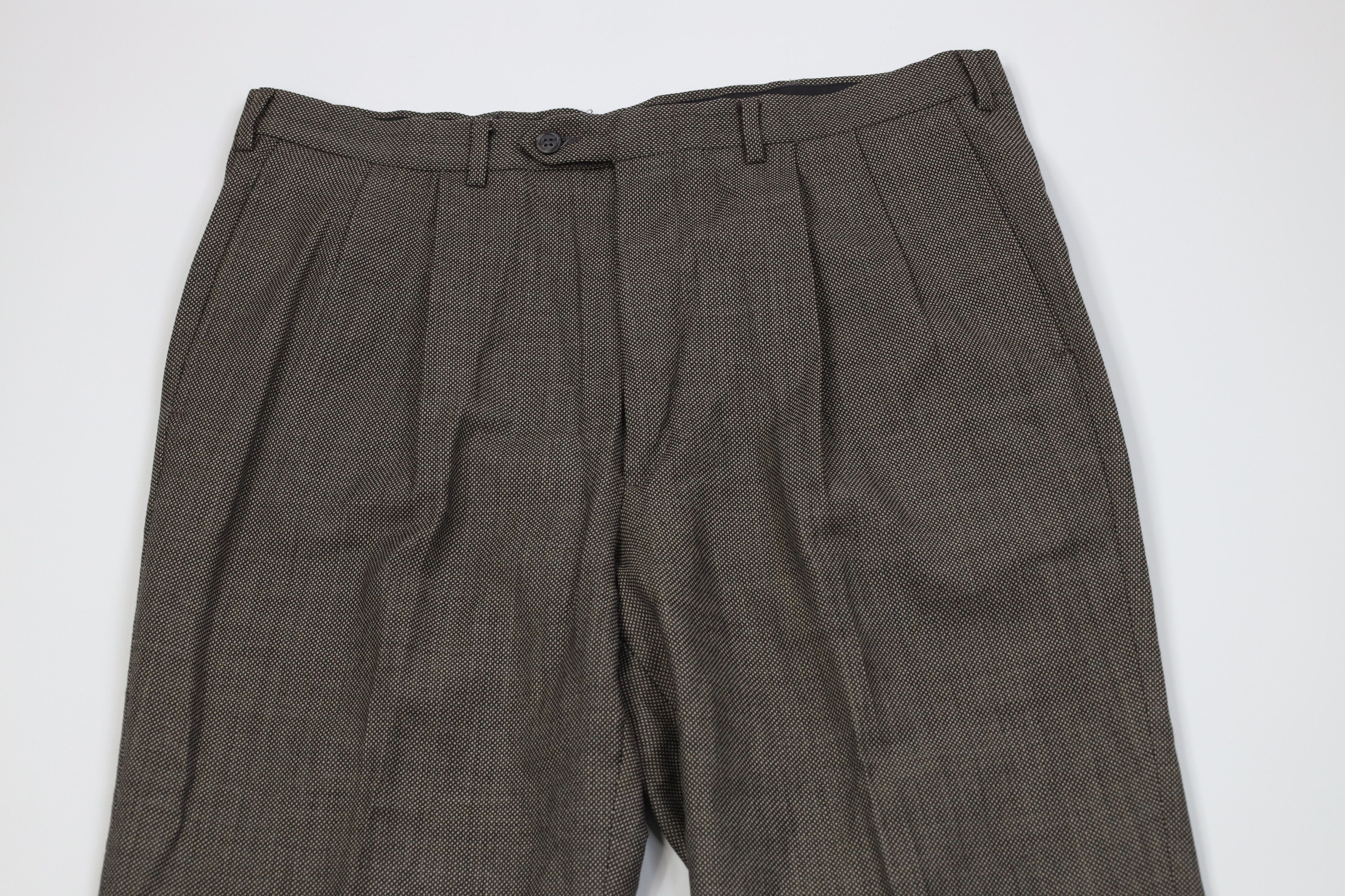Vintage Vintage 70s Streetwear Knit Wide Leg Chino Pants Brown USA Size US 36 / EU 52 - 2 Thumbnail