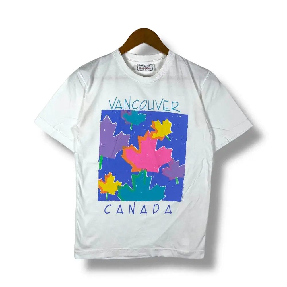 Vintage 90's VANCOUVER CANADA Art Graphic Tee Shirt
