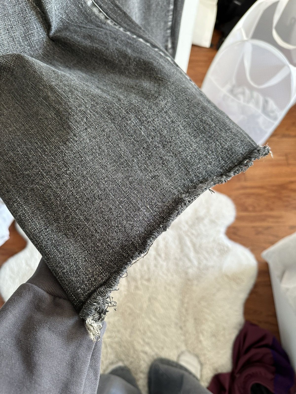 Designer Paynestar White Noise Waxed Denim Size US 30 / EU 46 - 5 Thumbnail
