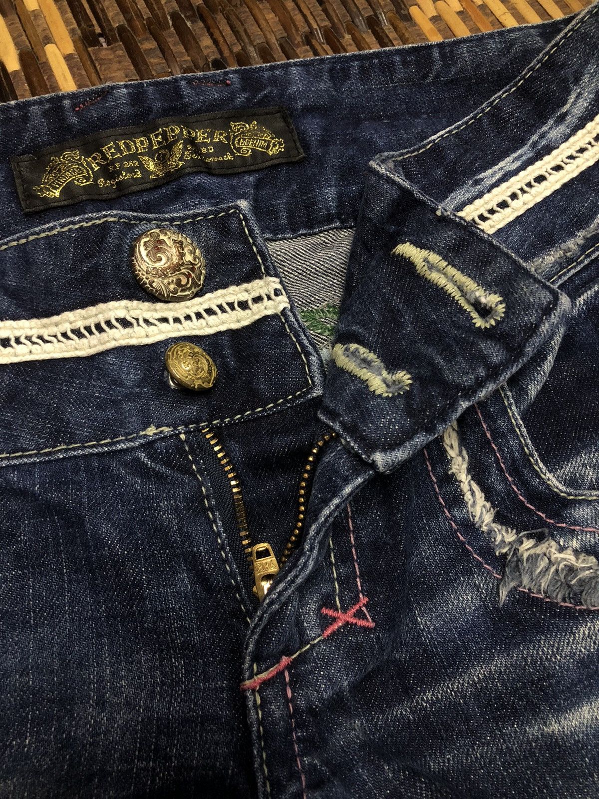 Designer × Hysteric Glamour × Japanese Brand Vintage Red Pepper Jeans Japanese Brand Size 31" - 11 Thumbnail