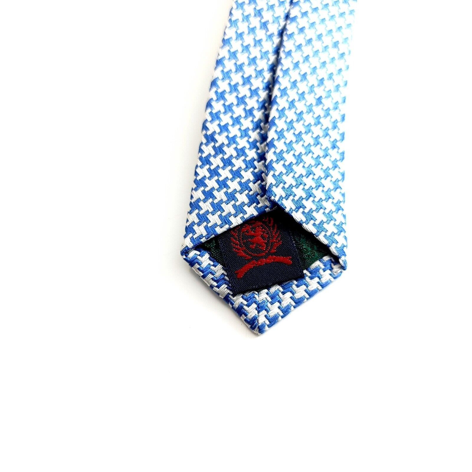 Tommy Hilfiger Tommy Hilfiger Black Cream Striped Woven Short Silk Tie Size ONE SIZE - 4 Thumbnail