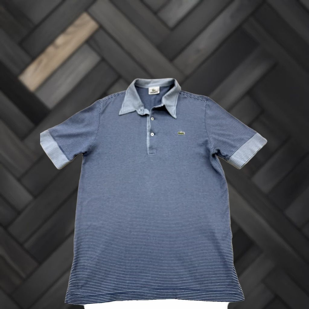 Lacoste VINTAGE Lacoste Men's Polo Shirt Blue White Striped Sz 3 Japan Cotton DH0435 Size US S / EU 44-46 / 1 - 1 Thumbnail