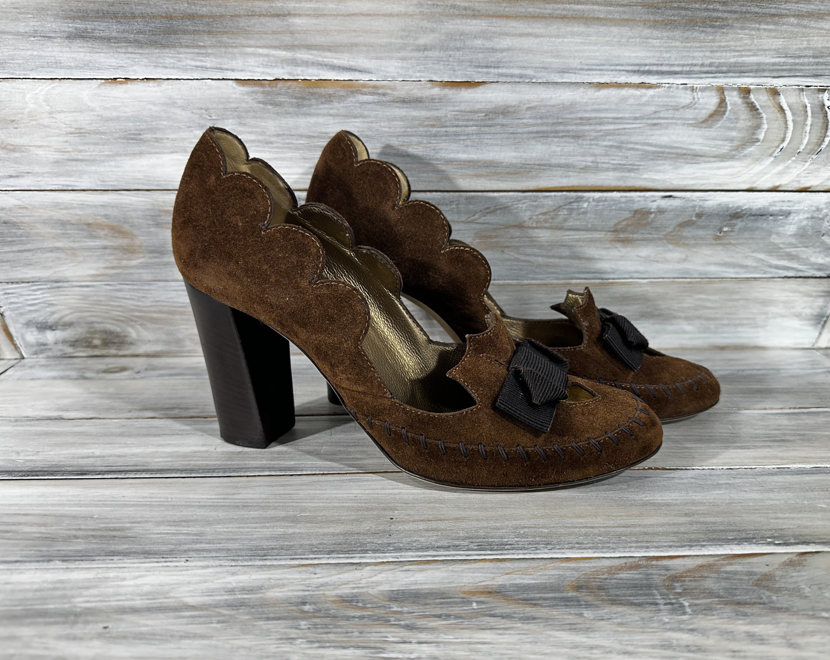 Alberta Ferretti Philosophy Di Alberta Ferretti Heels Shoes Made In Italy Size US 9 / IT 39 - 25 Thumbnail