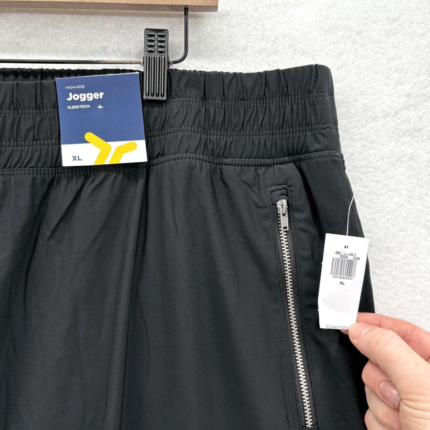 Old Navy Old Navy Go-Dry Jogger Pants Womens XL Black Zip Pockets Gym Size 40" / US 18 - 3 Thumbnail