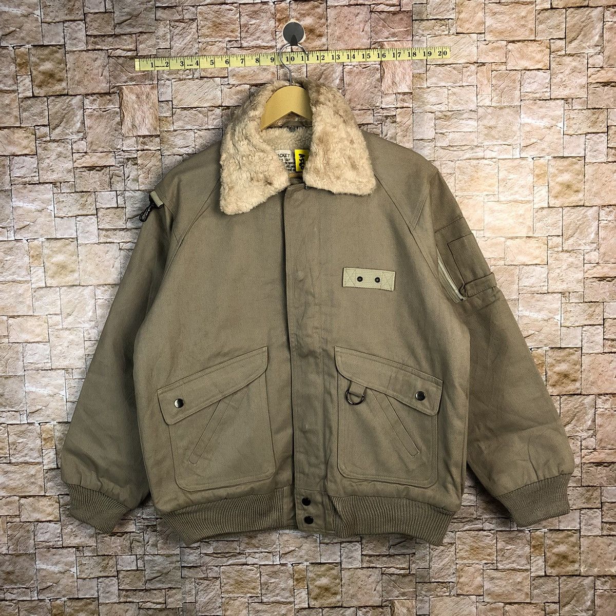 Vintage DL Jacket Pilot vintage Brown Bombers Jacket #A560 Size US M / EU 48-50 / 2 - 1 Thumbnail