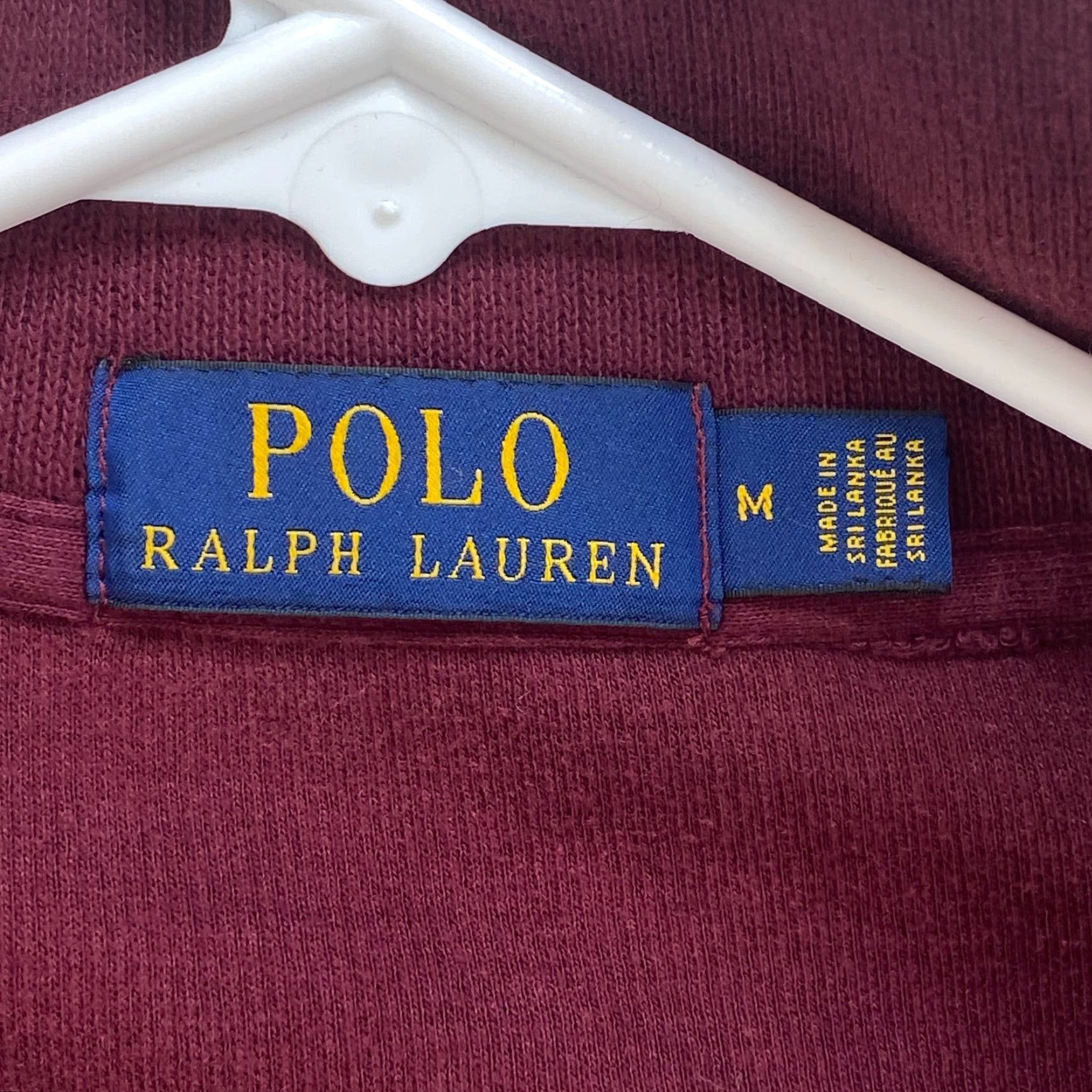 Polo Ralph Lauren VINTAGE Polo Ralph Lauren Red 1/4 Zip Sweater Mock Neck Mens Medium Pullover Size US M / EU 48-50 / 2 - 7 Thumbnail