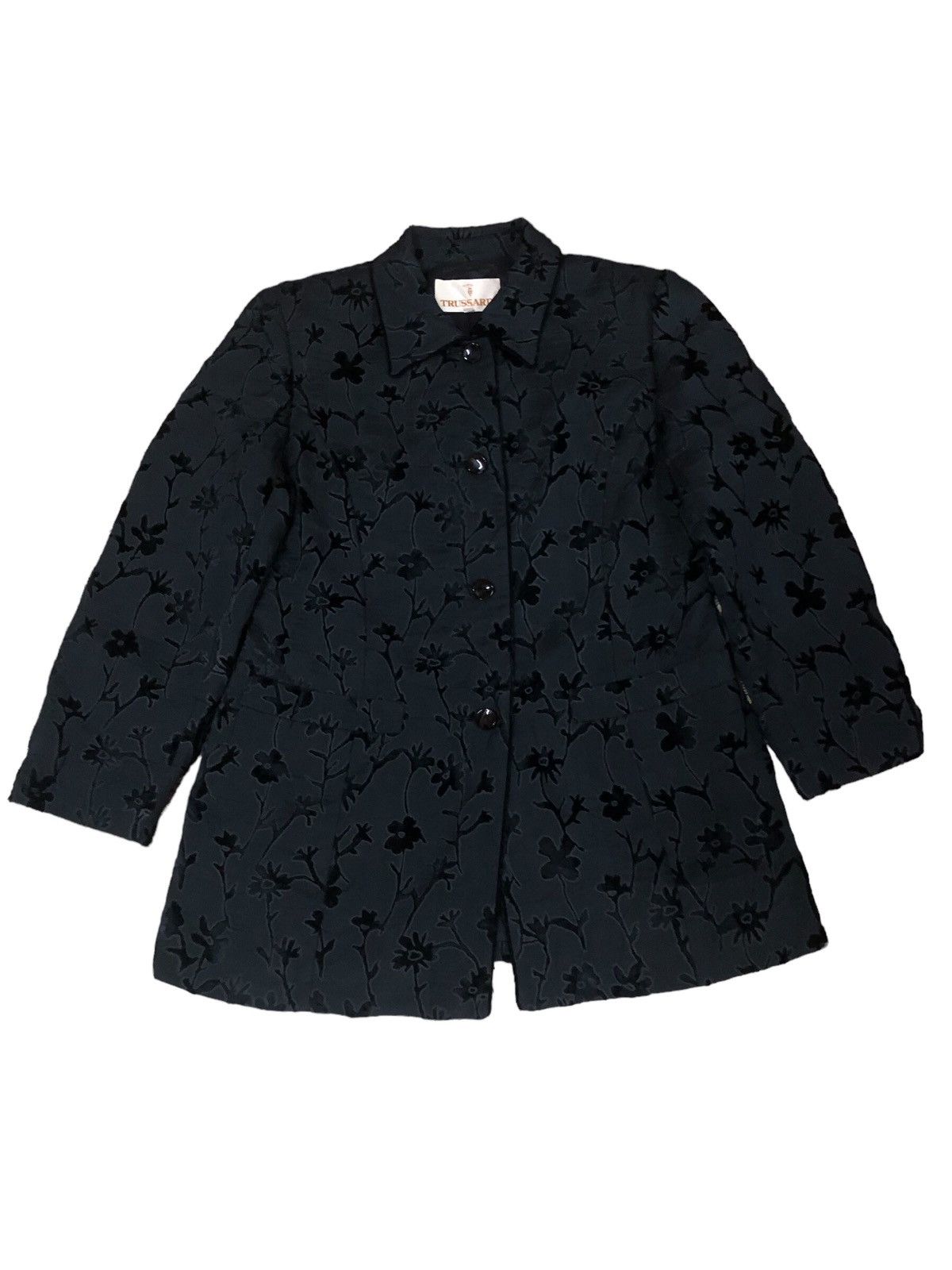 Trussardi Gorgeous Trussardi floral Motif Jacket Size S / US 4 / IT 40 - 1 Thumbnail