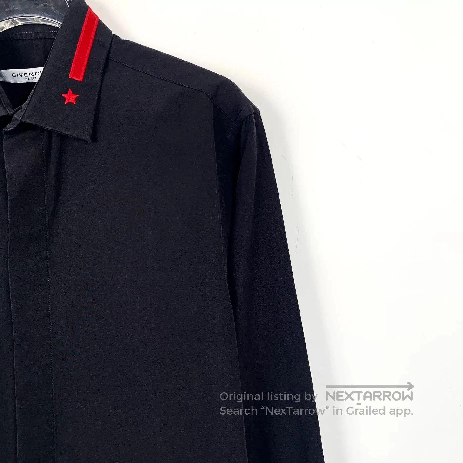 Givenchy Givenchy Black Star Embroidery Cotton Shirt. Size US M / EU 48-50 / 2 - 3 Thumbnail
