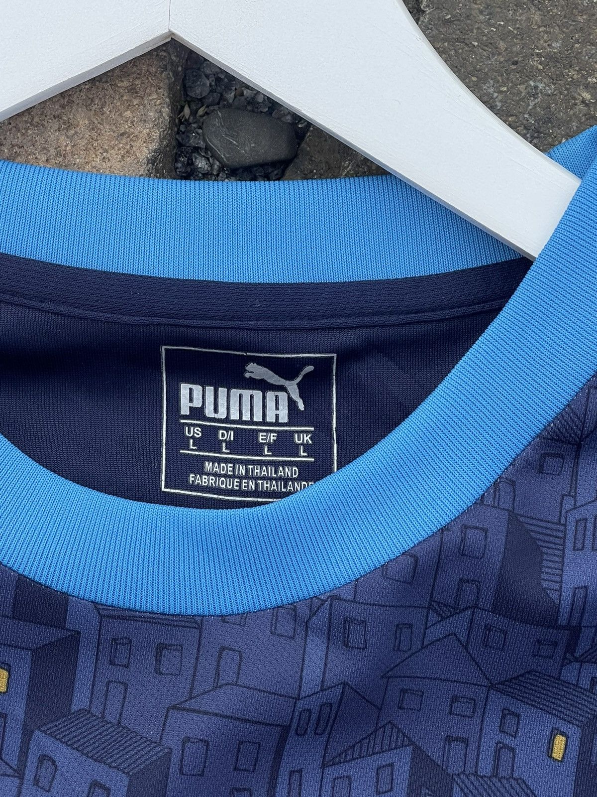 Puma 2020 Puma Marseille blue full print soccer jersey Size US L / EU 52-54 / 3 - 7 Thumbnail