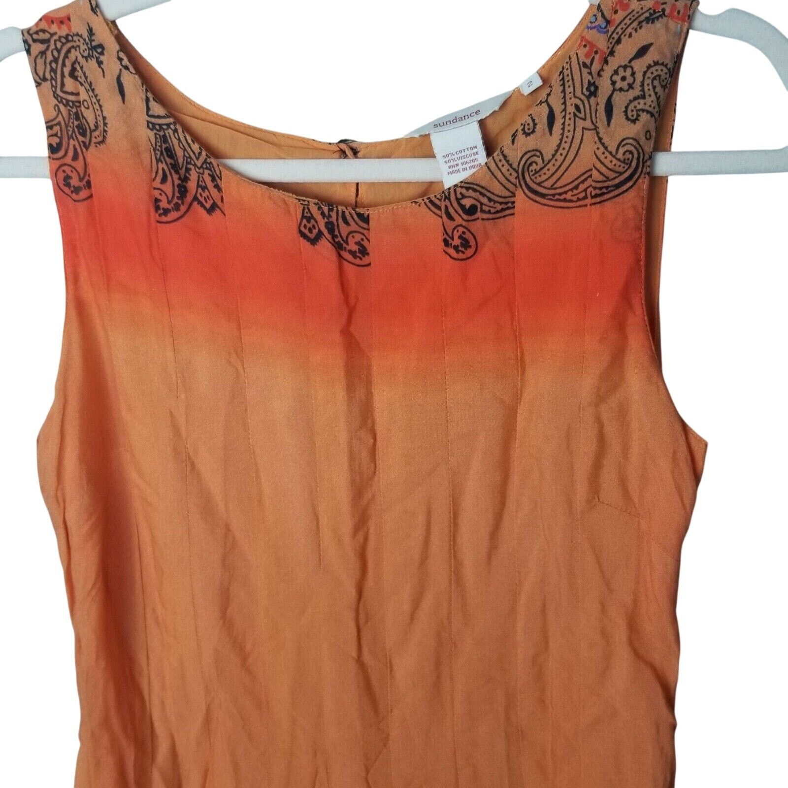 Sundry Sundance Womens Midi Dress Floral Paisley Sz 2 Indie Artsy Size XS / US 0-2 / IT 36-38 - 2 Thumbnail