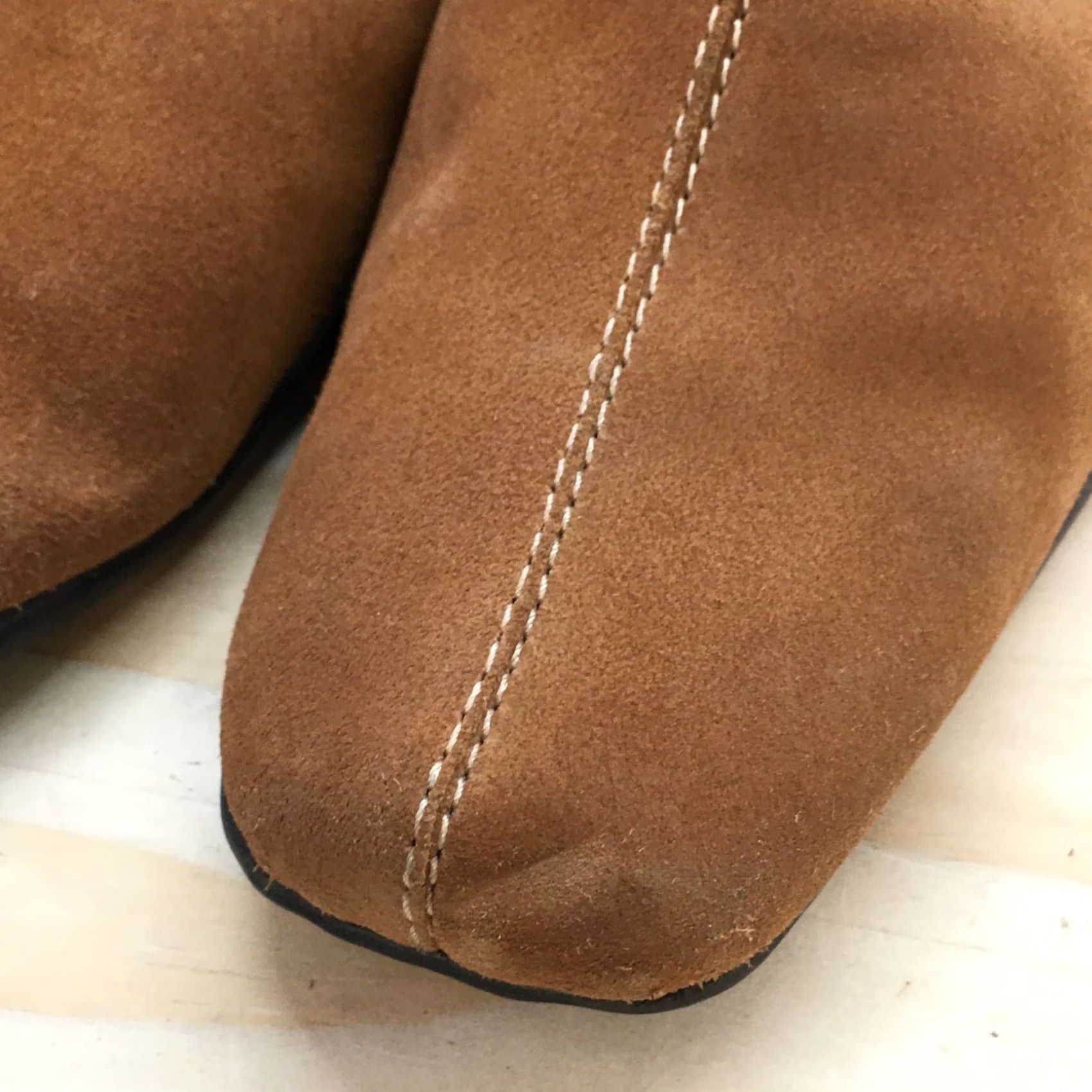 Vintage Aerosoles Heels Womens 10 B Cinch Shearly Mules Brown Leather Slip On Heels Block Fur Trim Size US 10 / IT 40 - 5 Thumbnail