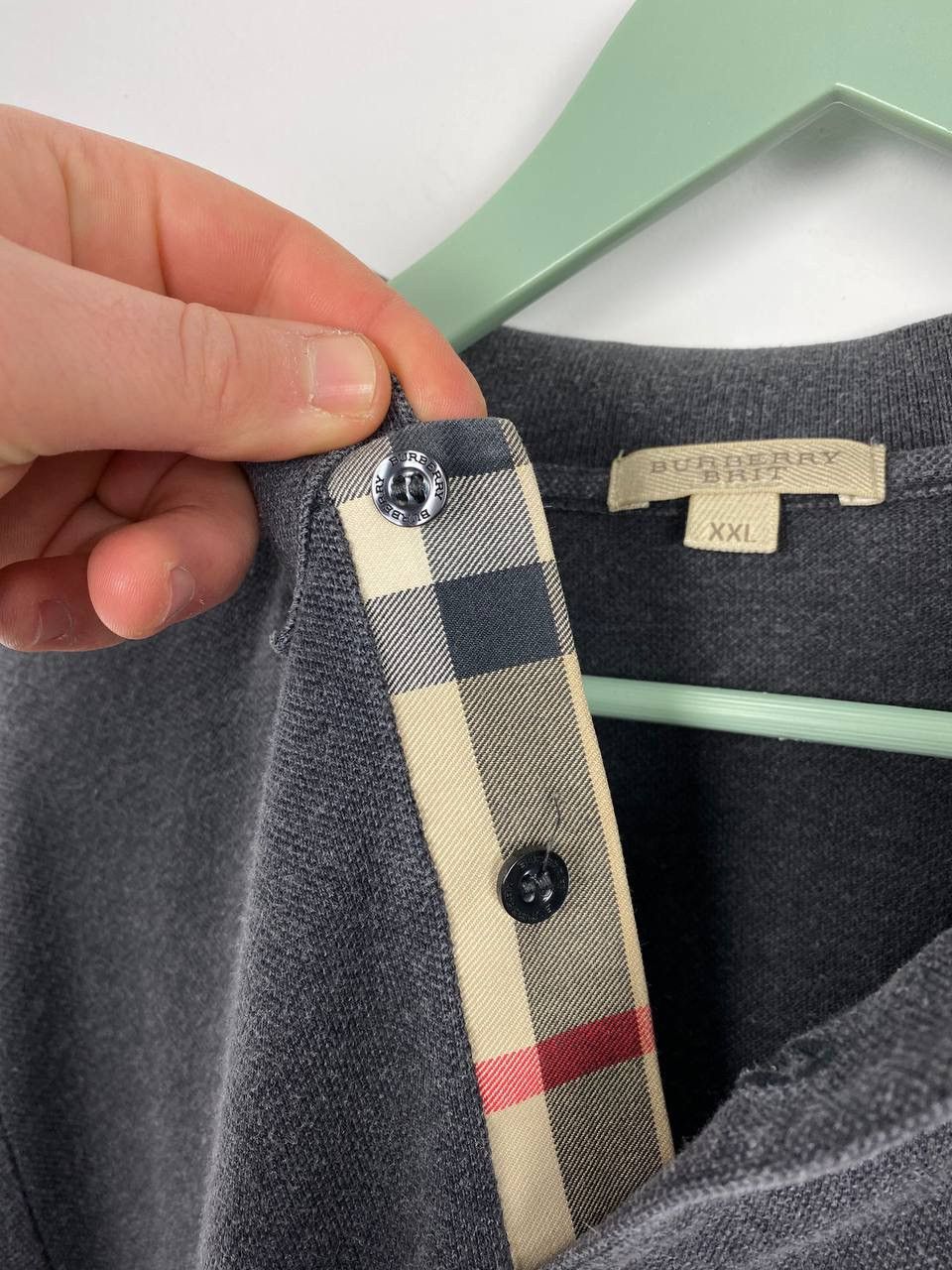 Burberry Burberry Brit Logo Long Sleeve Polo Shirt like Ralph Size US XL / EU 56 / 4 - 3 Thumbnail