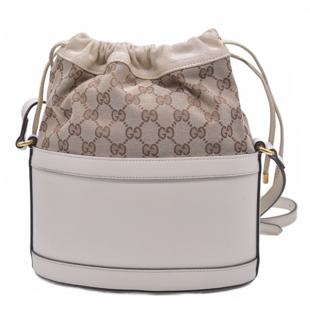 Gucci Gucci Monogram Textured Calfskin Horsebit 1955 Drawstring Size ONE SIZE - 2 Thumbnail