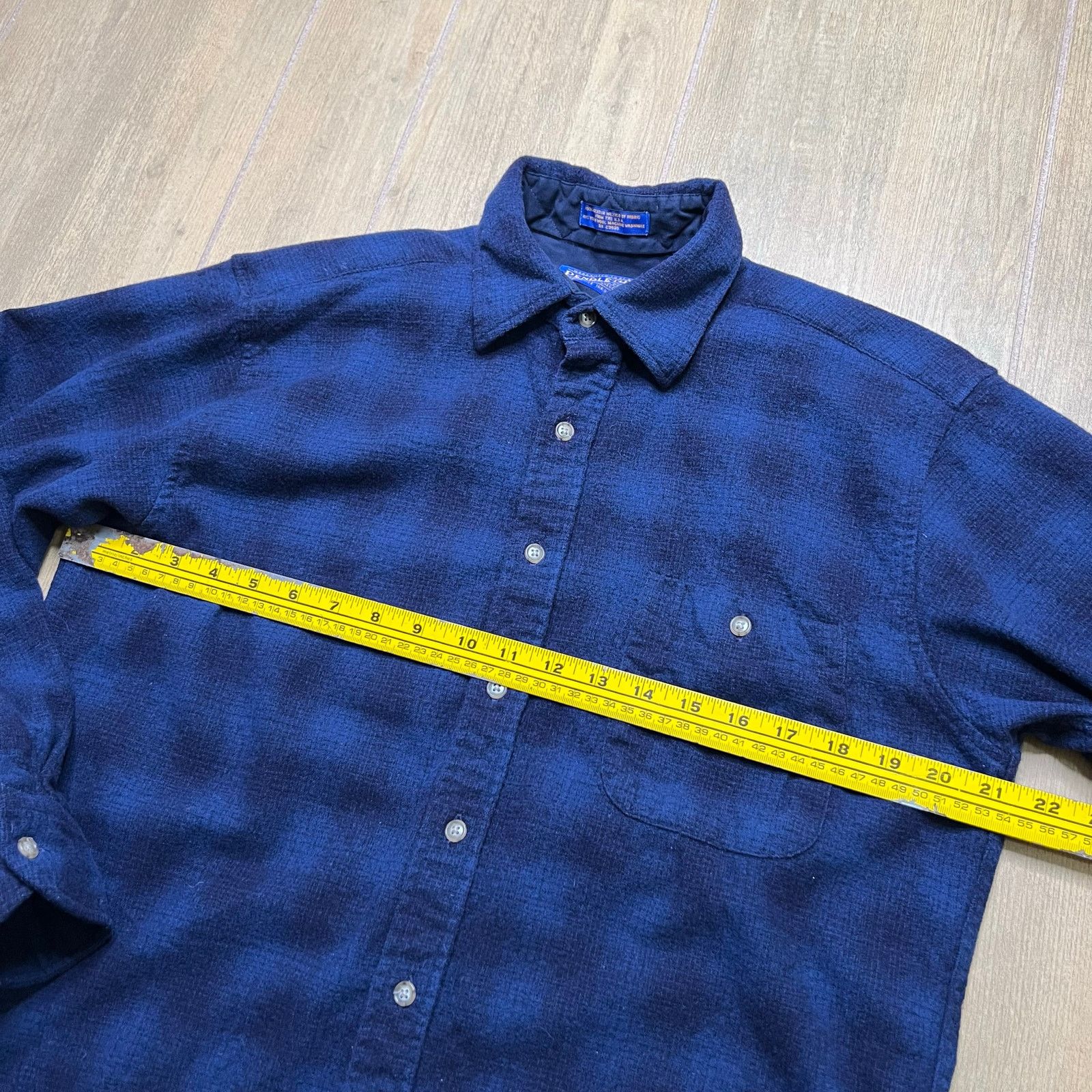 Pendleton Vintage Pendleton Wool Shirt Mens M Blue Elbow Patch Button Size US M / EU 48-50 / 2 - 7 Thumbnail