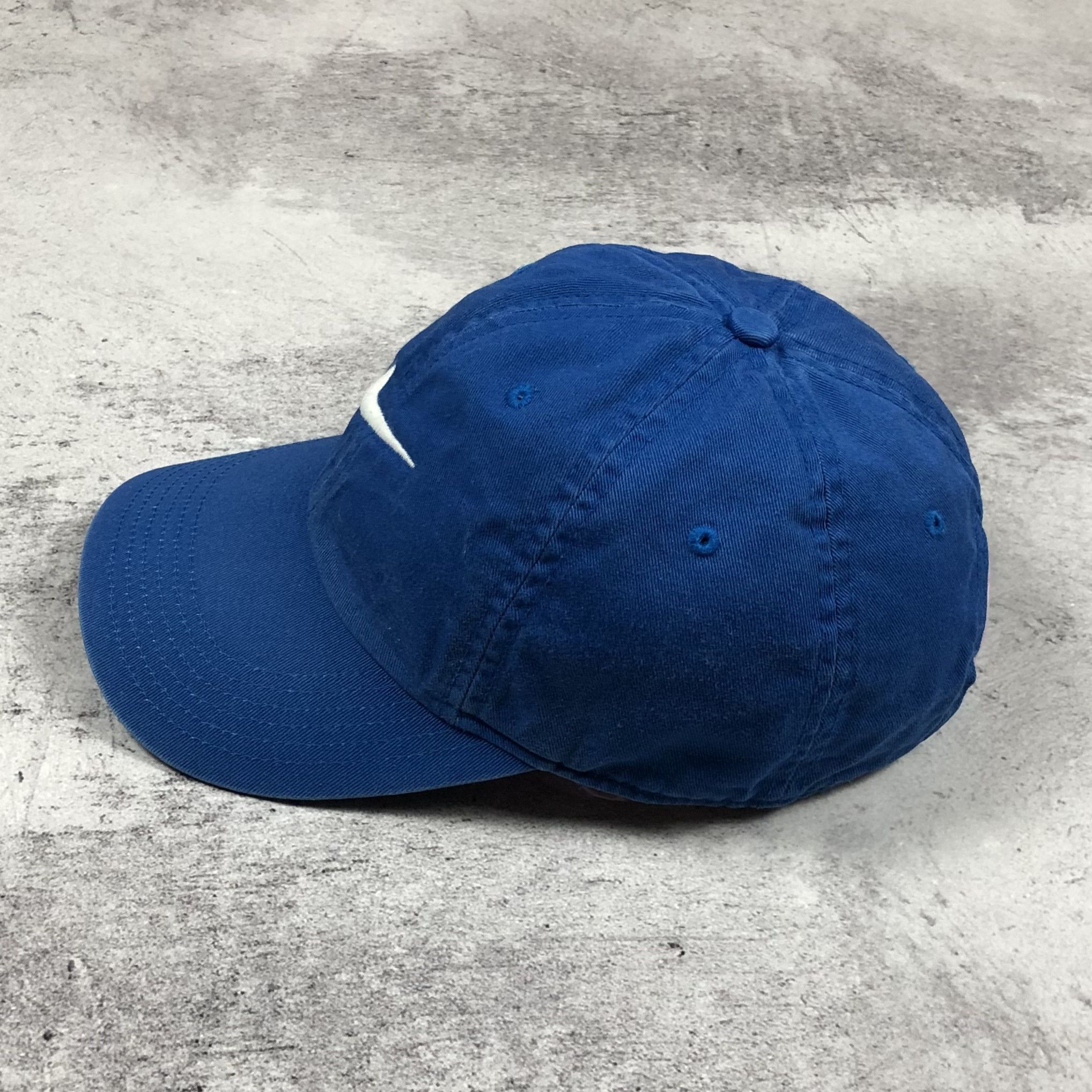 Nike Y2K Vintage Nike Swoosh Centre Logo Blue Cap hype Size ONE SIZE - 3 Thumbnail