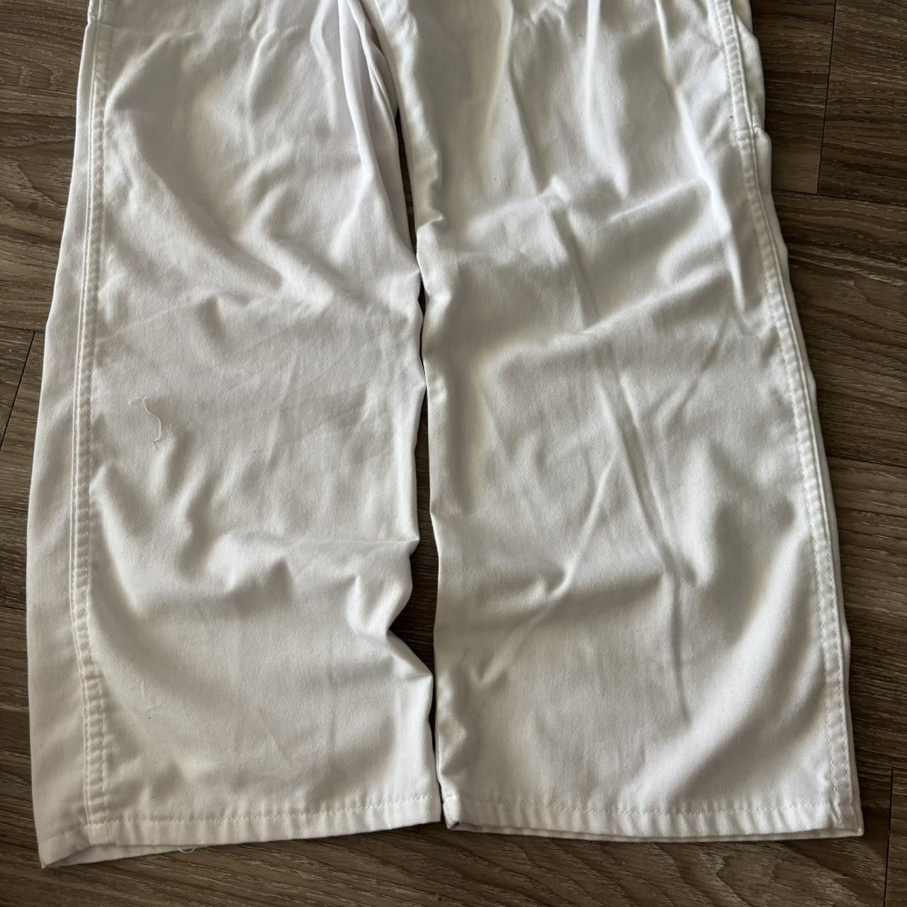 Dickies Crazy Vintage Y2K/2000s Baggy White Dickies Carpenter Pants! 38x30 Size US 38 / EU 54 - 6 Thumbnail