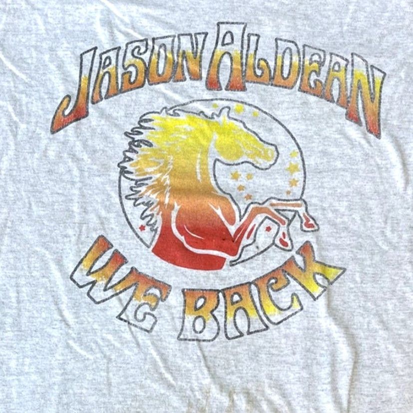 Vintage VINTAGE Jason Aldean We Back Concert Tour Shirt Unisex L Heather Gray Country Size US L / EU 52-54 / 3 - 3 Thumbnail