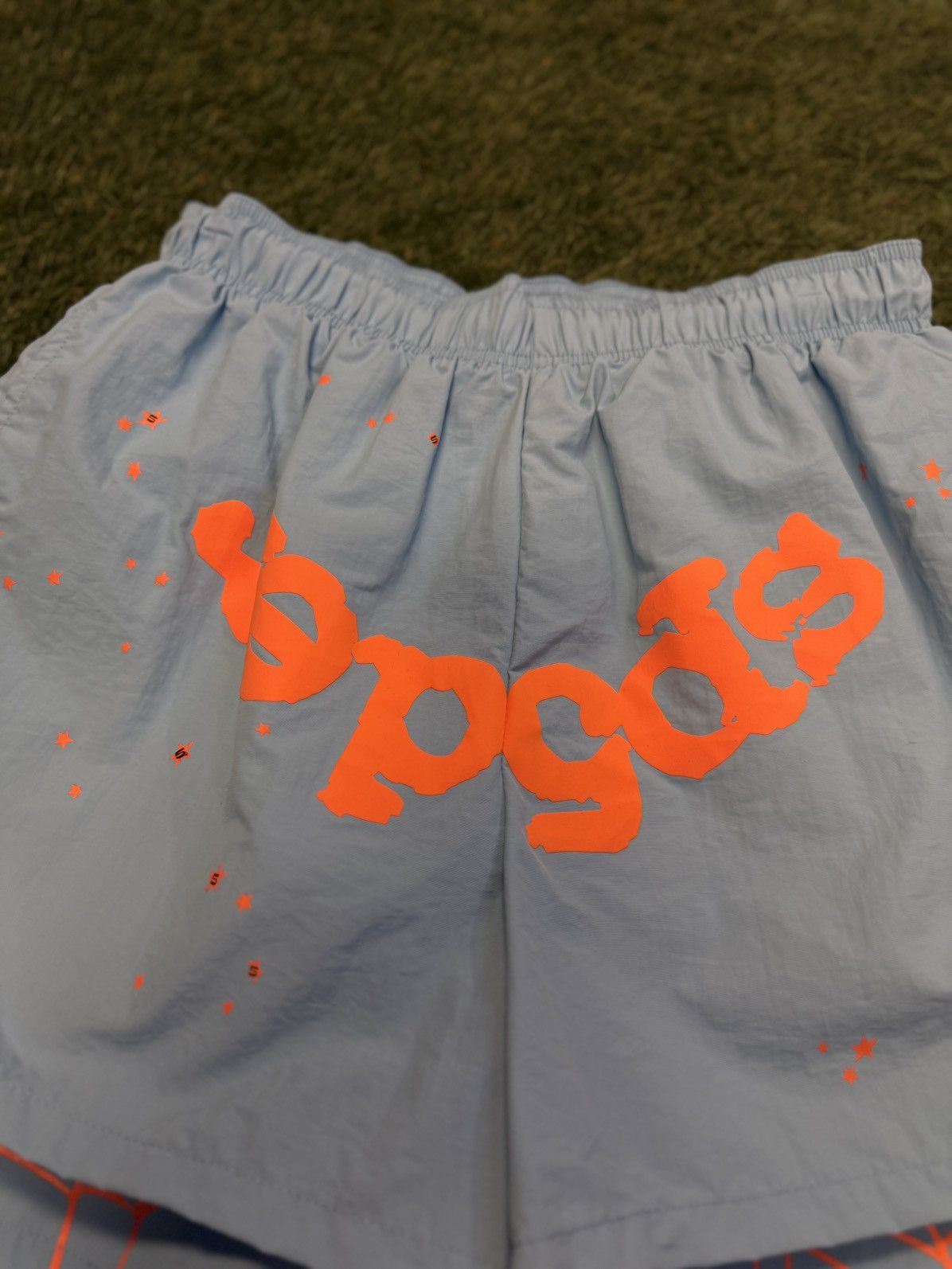 Sp5der Sp5der Double Layer Web Shorts Blue Size Small (NEW) Size US 27 - 3 Thumbnail