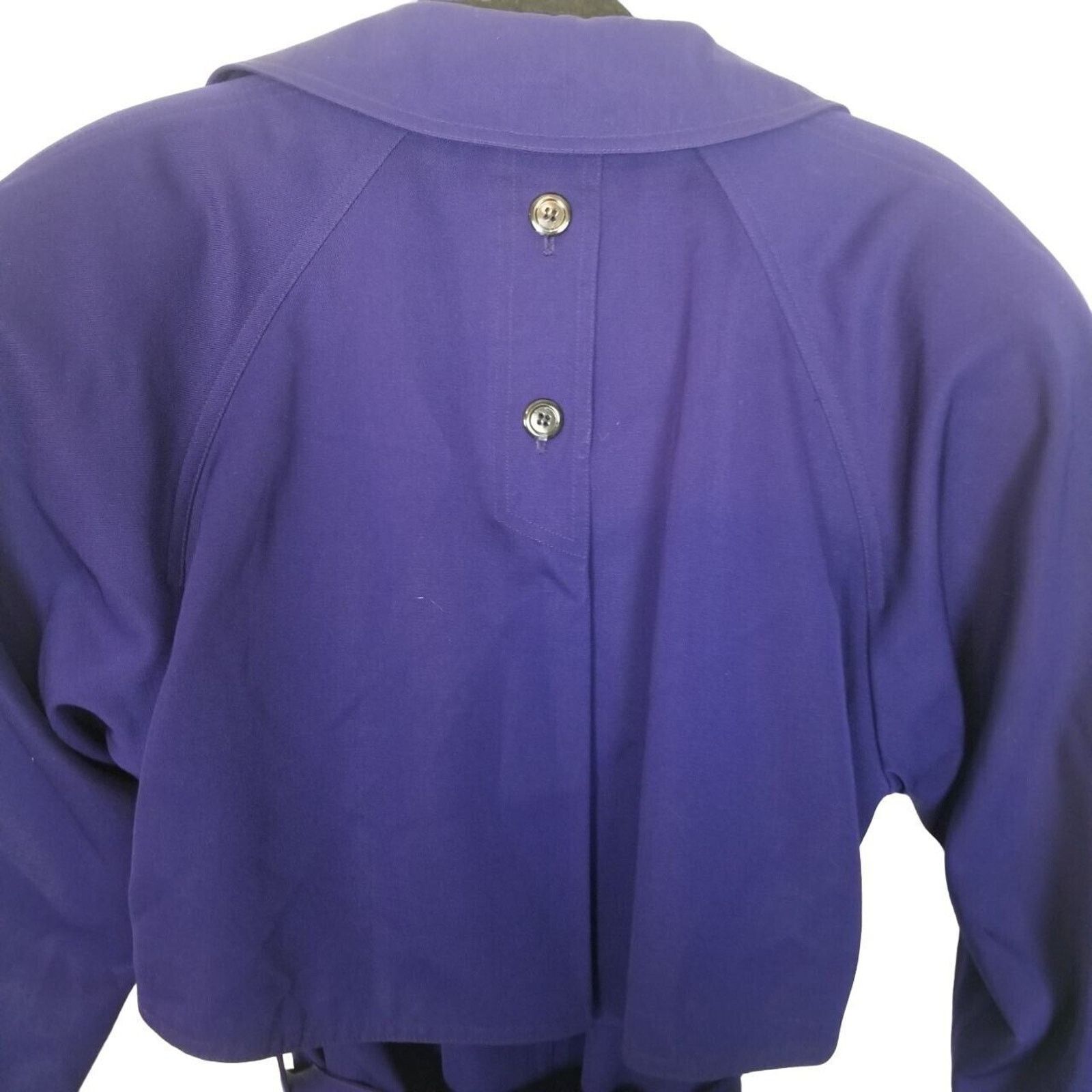 Nordstrom Vintage Nordstrom Point Of View Womens 100% Wool Trench Coat Size S / US 4 / IT 40 - 9 Thumbnail