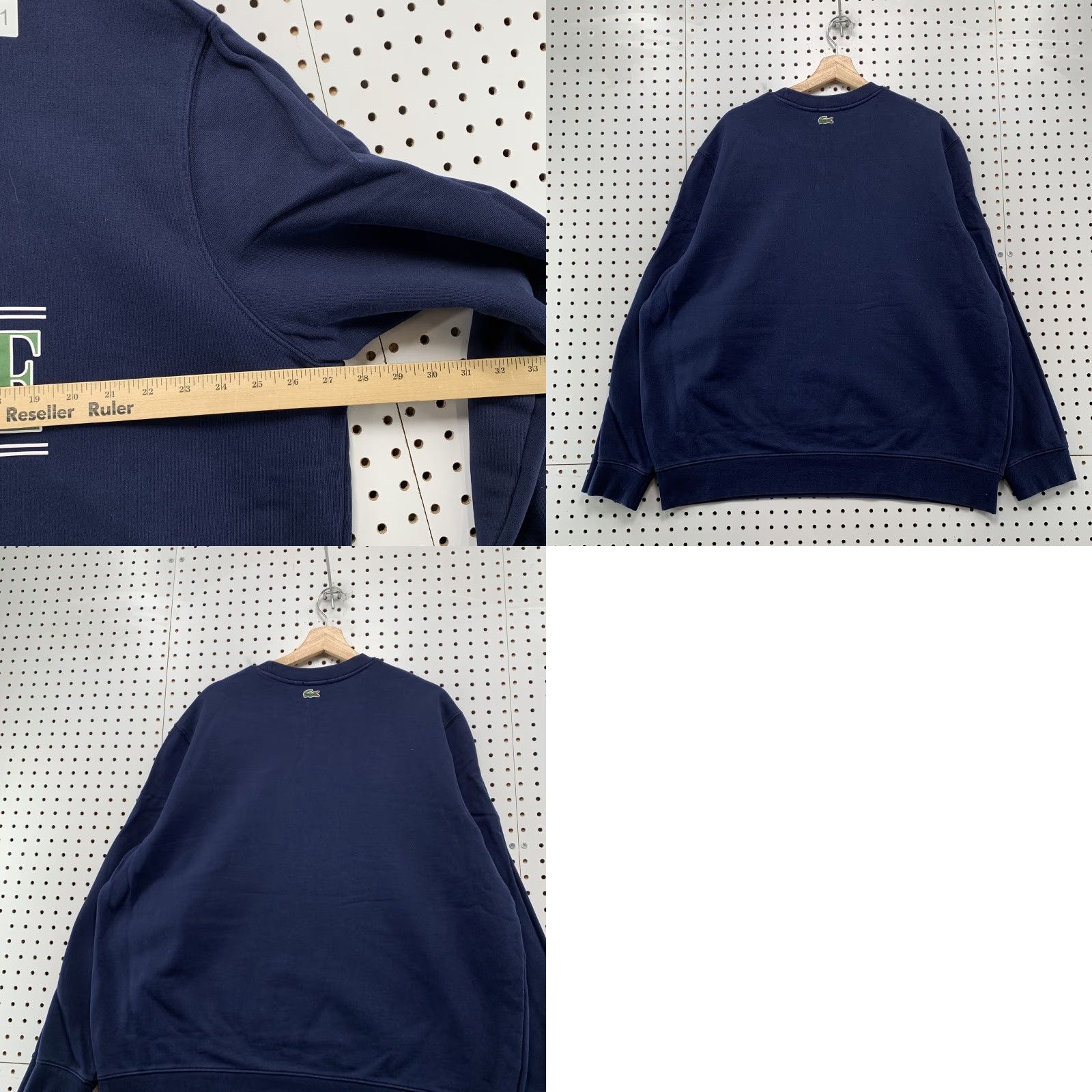 Lacoste Lacoste Crewneck Sweatshirt Mens 3XL Navy Blue Big Alligator Logo Pullover Size US XXL / EU 58 / 5 - 8 Thumbnail